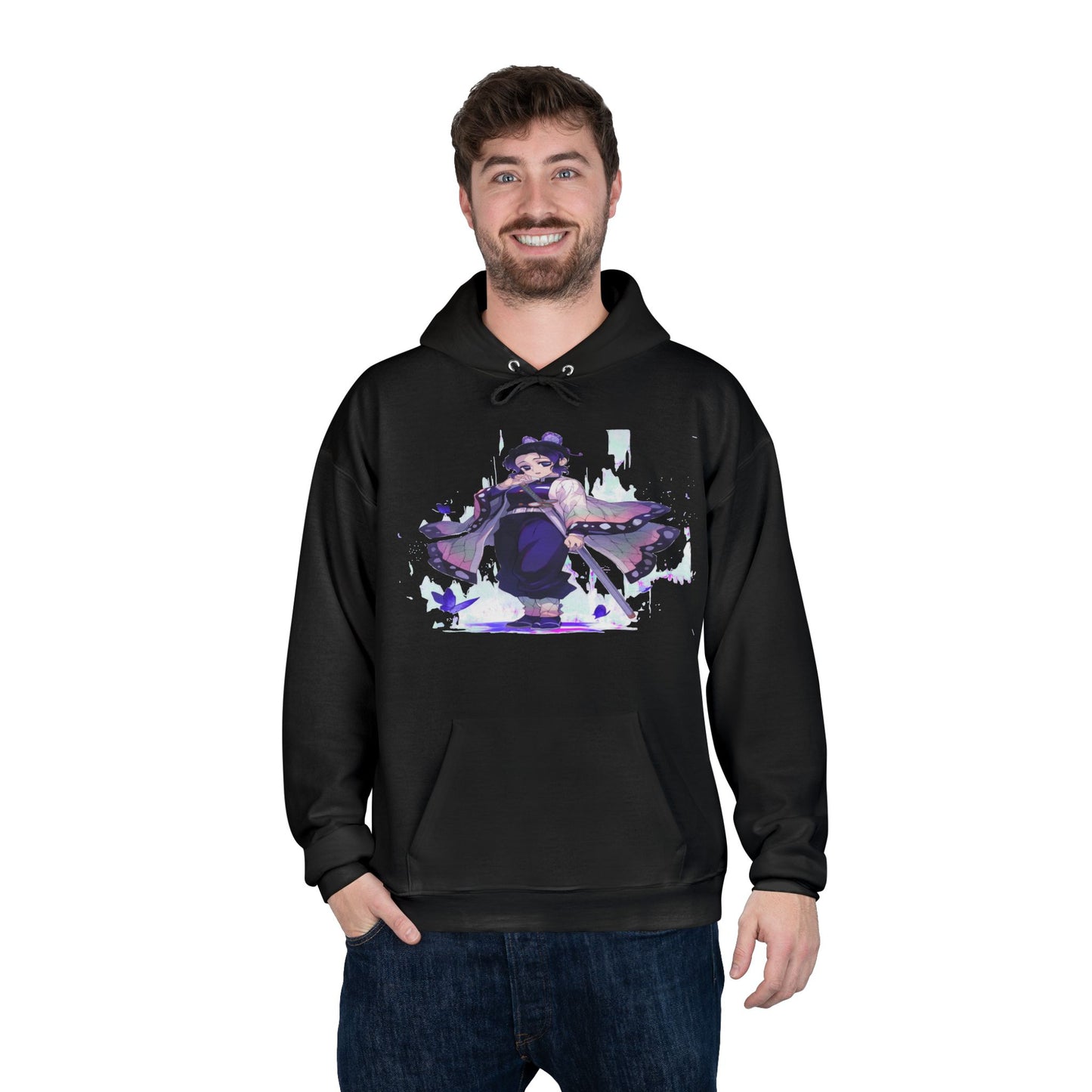Demon slayer shinobu Unisex EcoSmart® Pullover Hoodie Sweatshirt