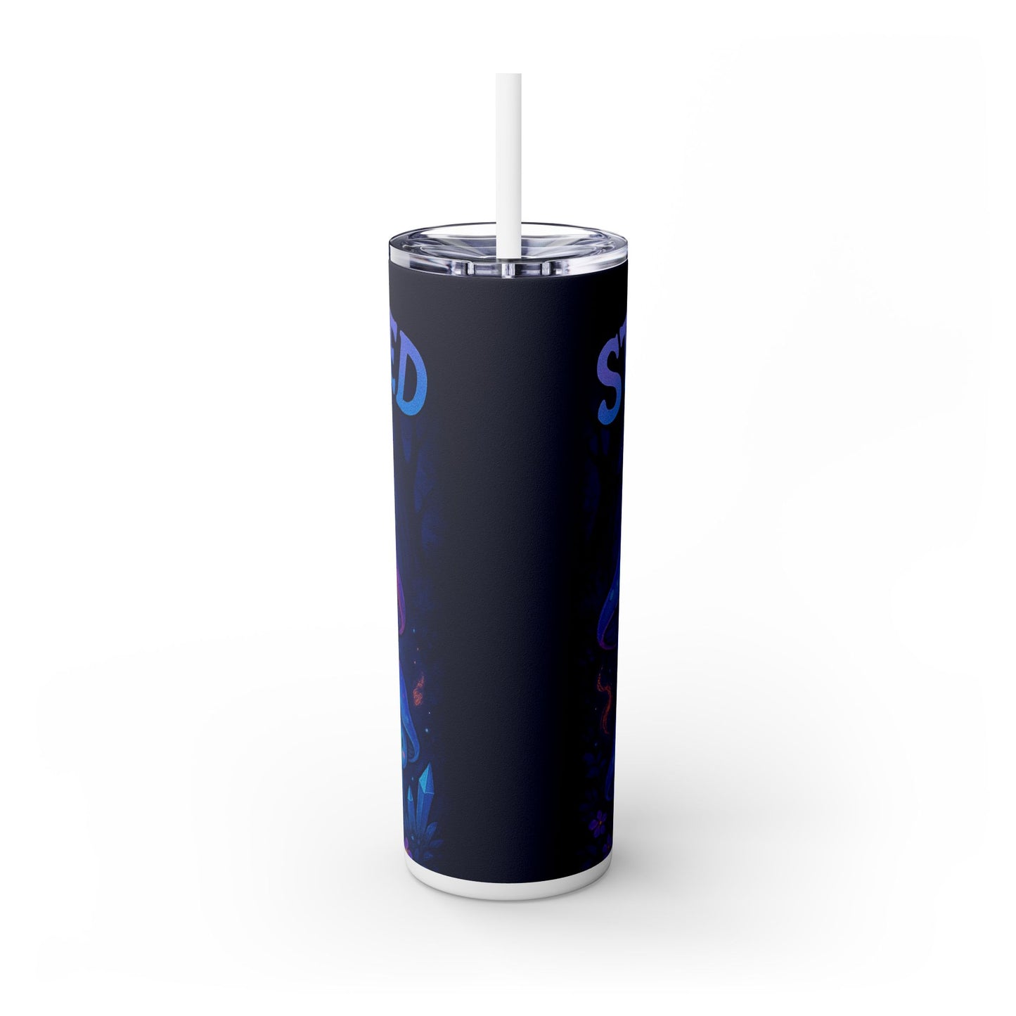 Stay Spooky Skinny Tumbler with Straw, 20oz - Cute Mushroom Design for Halloween