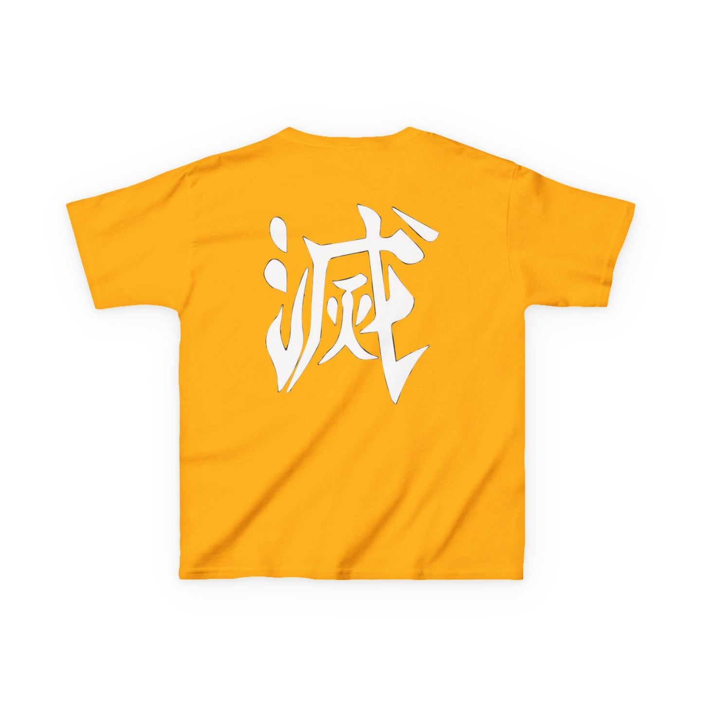 Kids Heavy Cotton™ Tee - Fiery Hero Design with Japanese Kanji