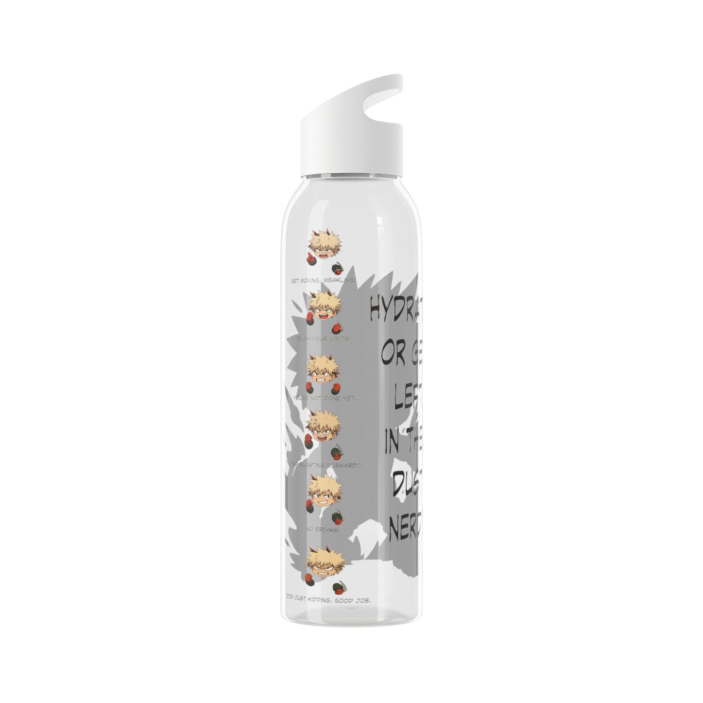Anime-Inspired Water Bottle - Perfect for Fans, Hydration on the Go, Unique Gift, Motivational, Eco-Friendly