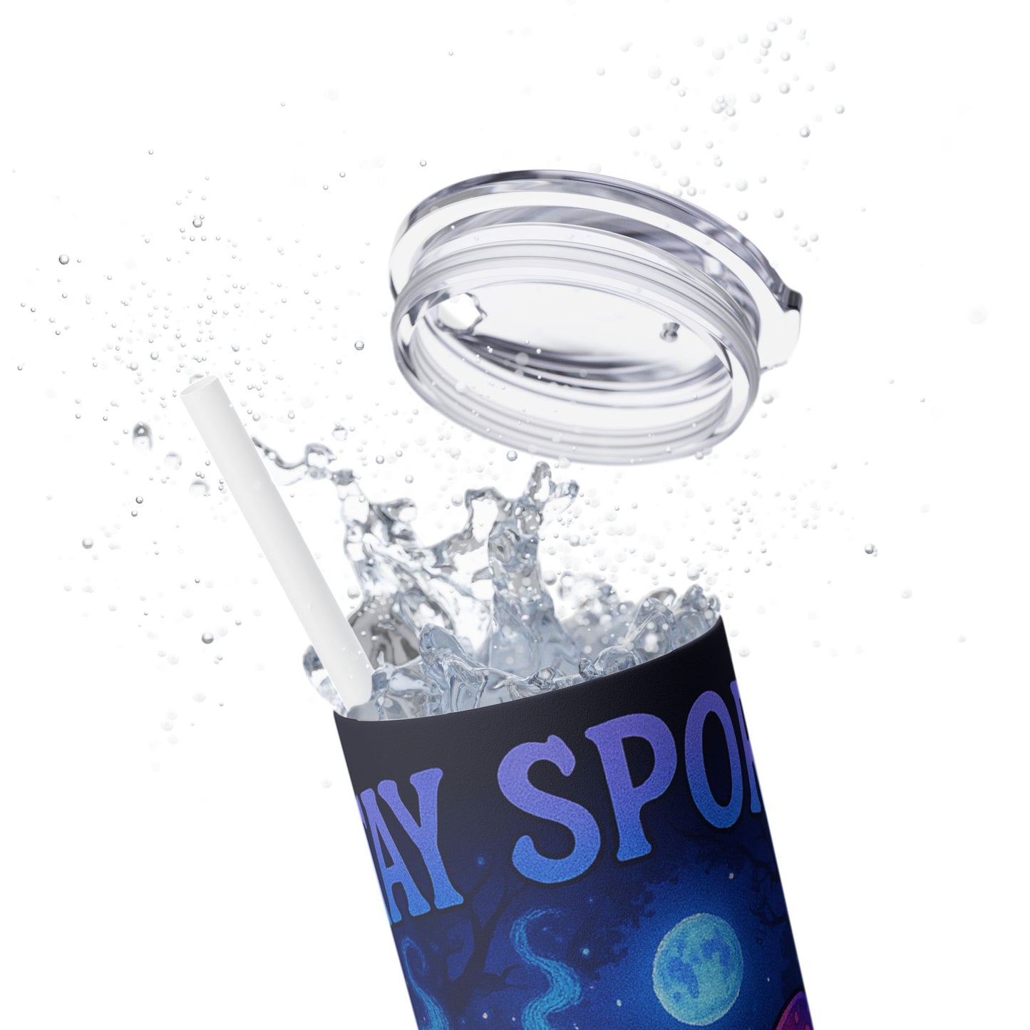 Stay Spooky Skinny Tumbler with Straw, 20oz - Cute Mushroom Design for Halloween
