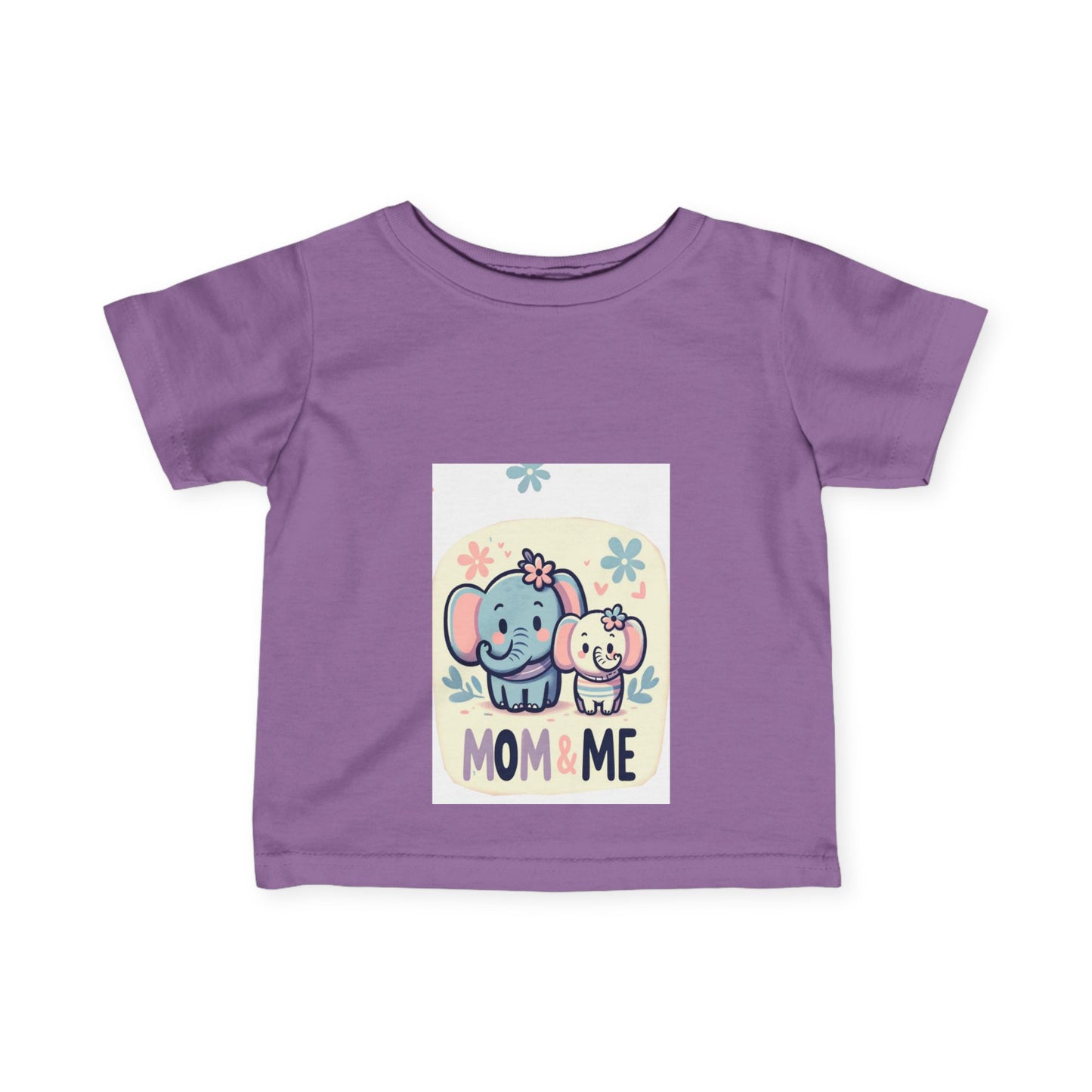 Mom & Me Elephant Infant Tee - Adorable Cute Baby T-Shirt for Newborns