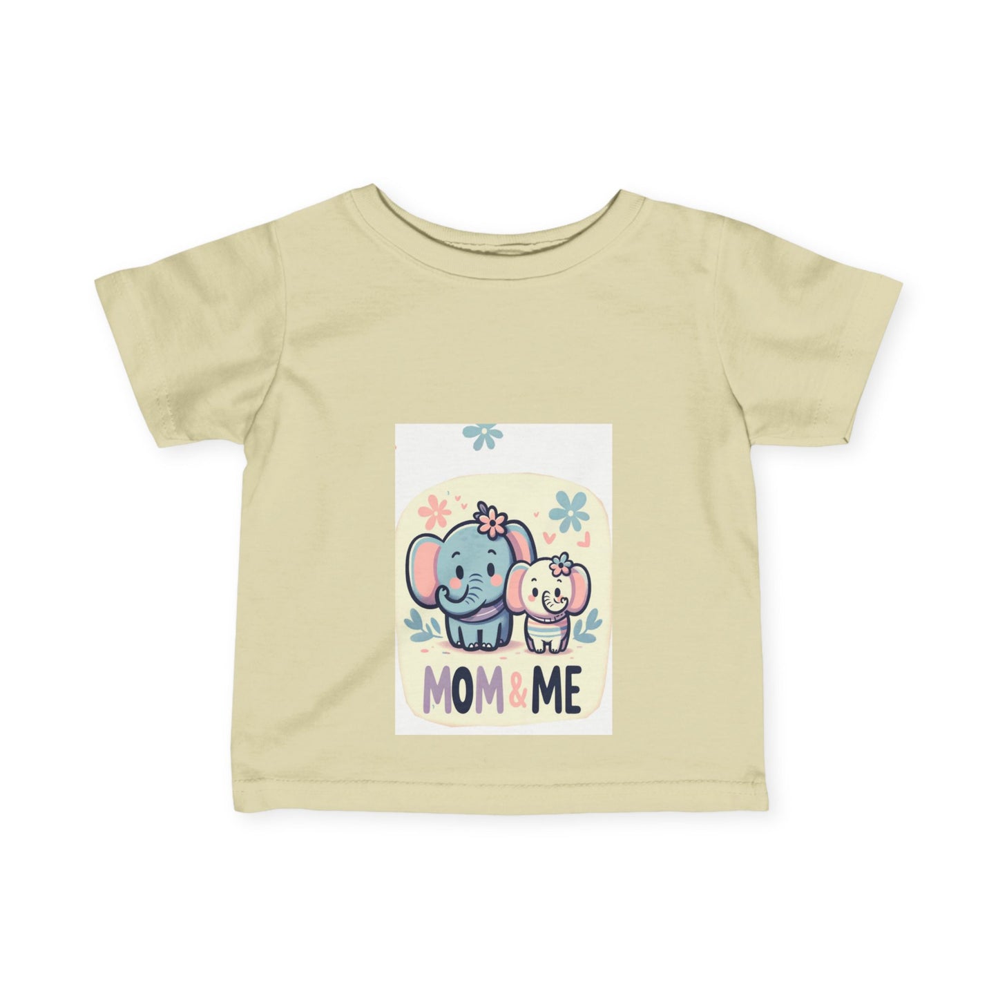 Mom & Me Elephant Infant Tee - Adorable Cute Baby T-Shirt for Newborns