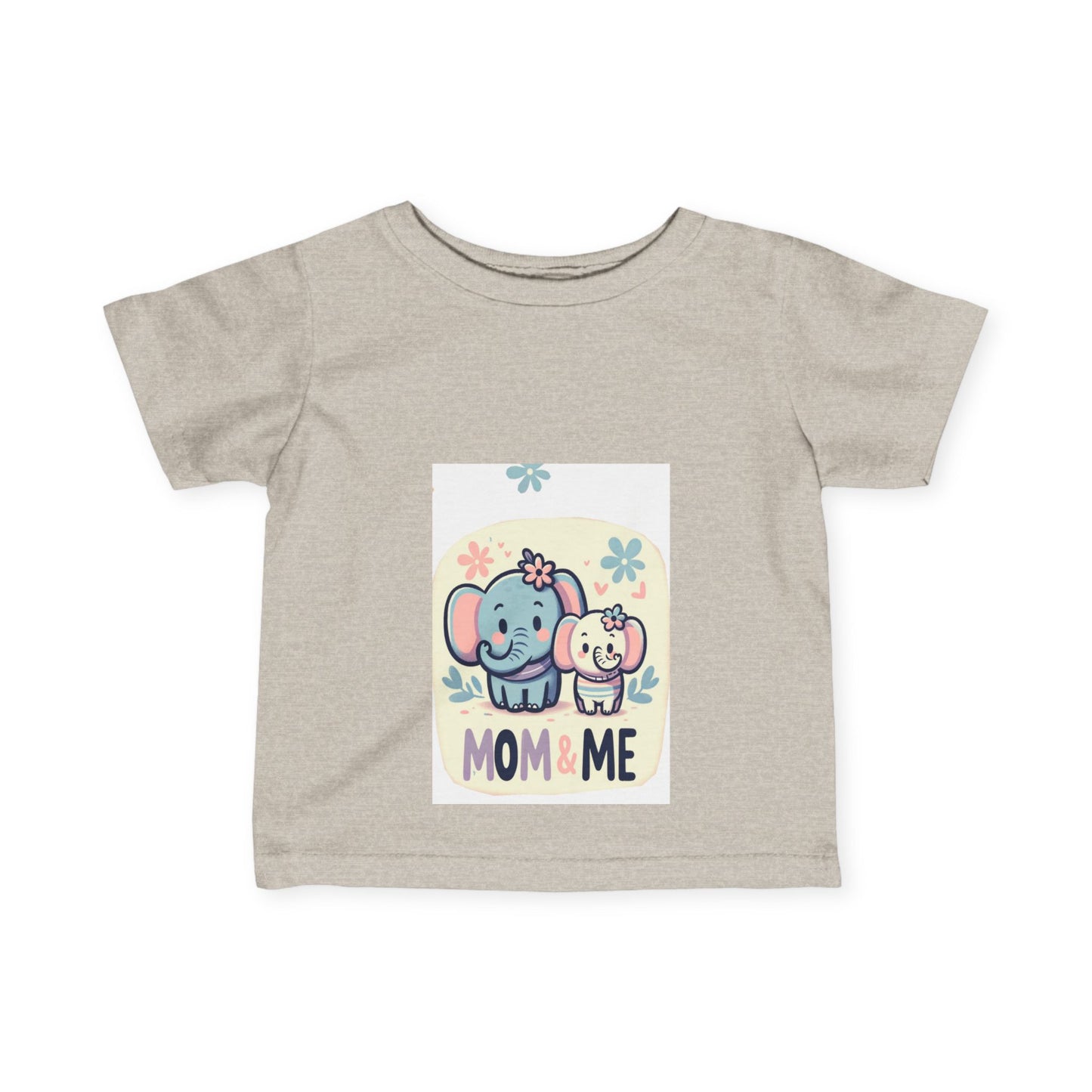 Mom & Me Elephant Infant Tee - Adorable Cute Baby T-Shirt for Newborns