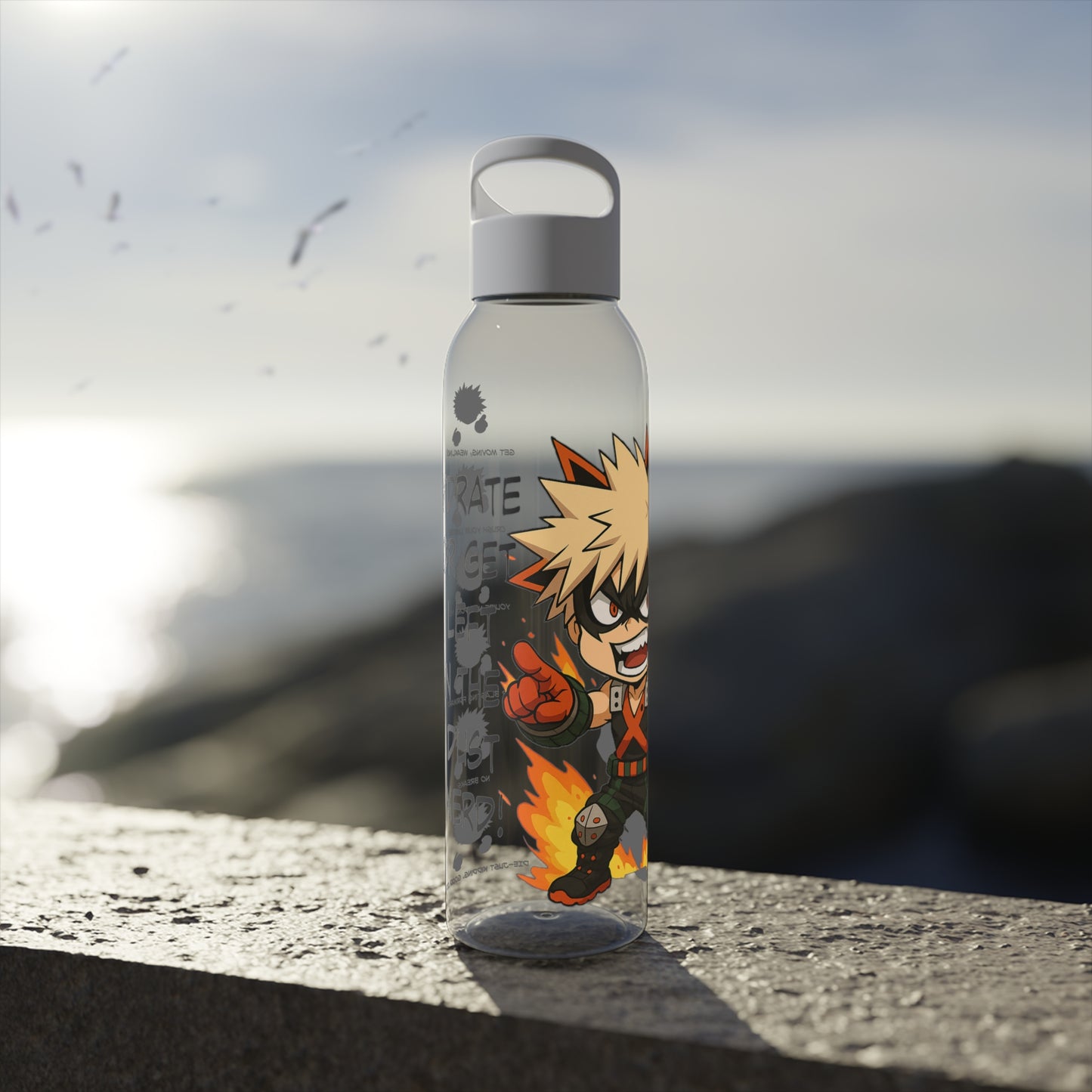 Anime-Inspired Water Bottle - Perfect for Fans, Hydration on the Go, Unique Gift, Motivational, Eco-Friendly