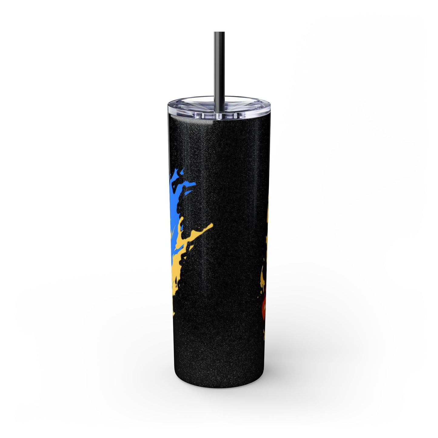 Demon slayer zenitsu Skinny Tumbler with Straw, 20oz