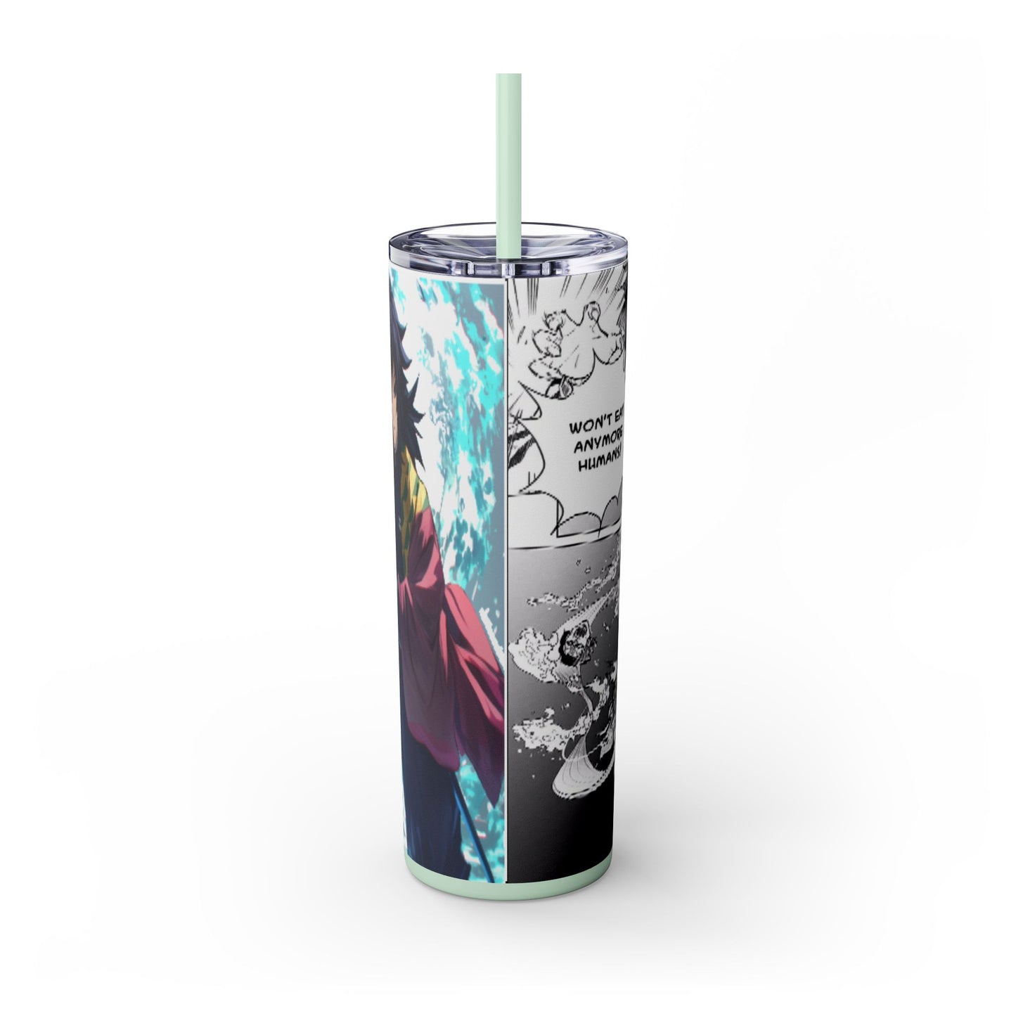 Demon slayer Skinny Tumbler with Straw, 20oz