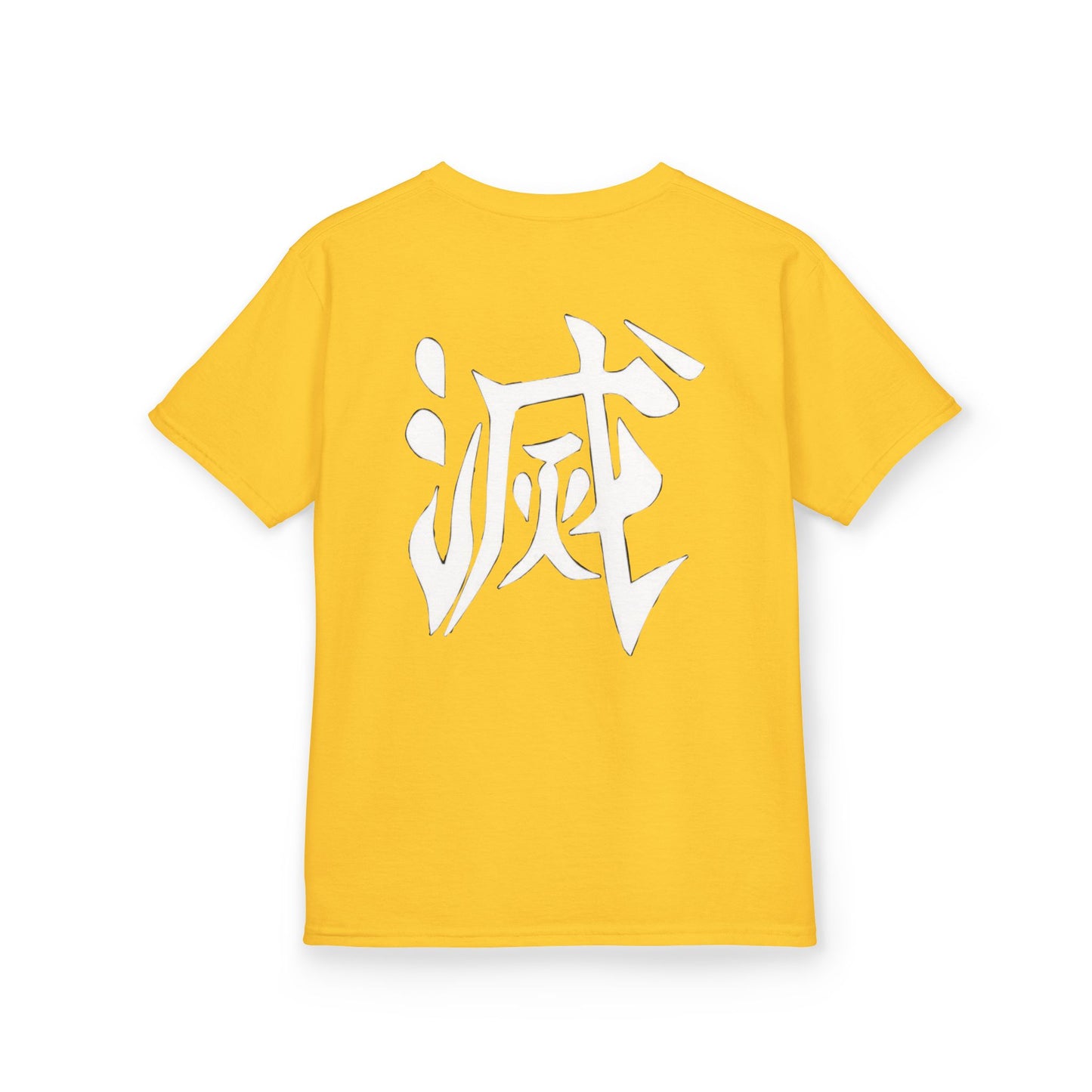 Anime Inspired Kids Tee - Front Graphic & Back Kanji Design