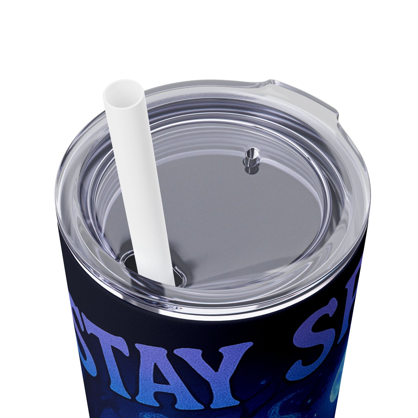 Stay Spooky Skinny Tumbler with Straw, 20oz - Cute Mushroom Design for Halloween