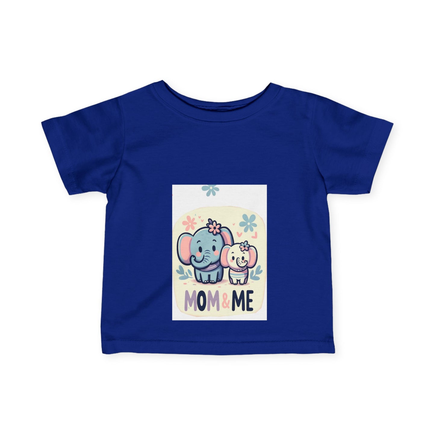Mom & Me Elephant Infant Tee - Adorable Cute Baby T-Shirt for Newborns