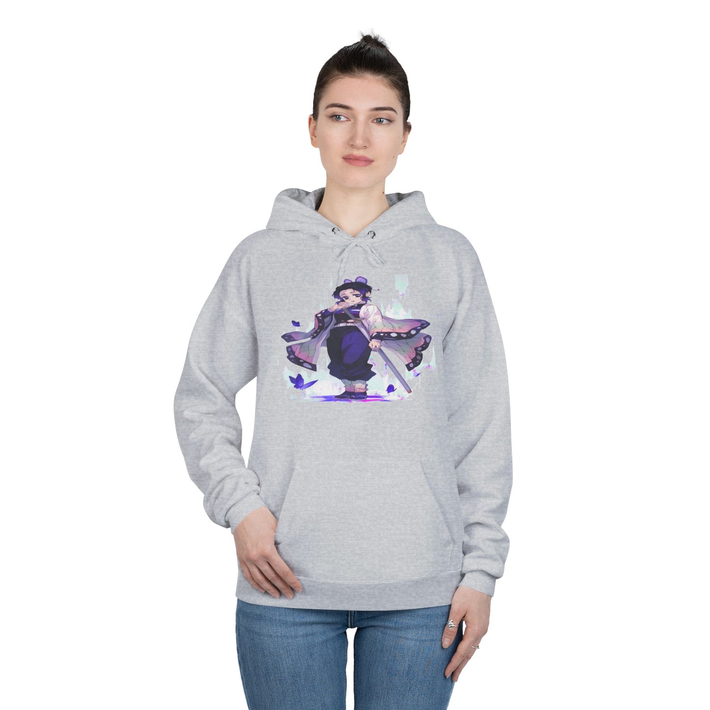 Demon slayer shinobu Unisex EcoSmart® Pullover Hoodie Sweatshirt