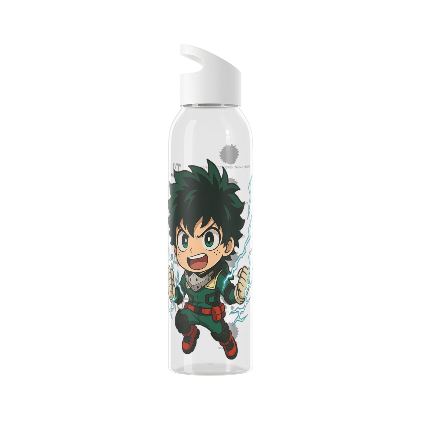 Inspirational Water Bottle, Motivational Sports Bottle, Fitness Gift, Anime Inspired Drinkware, Character Water Bottle, Gym Hydration