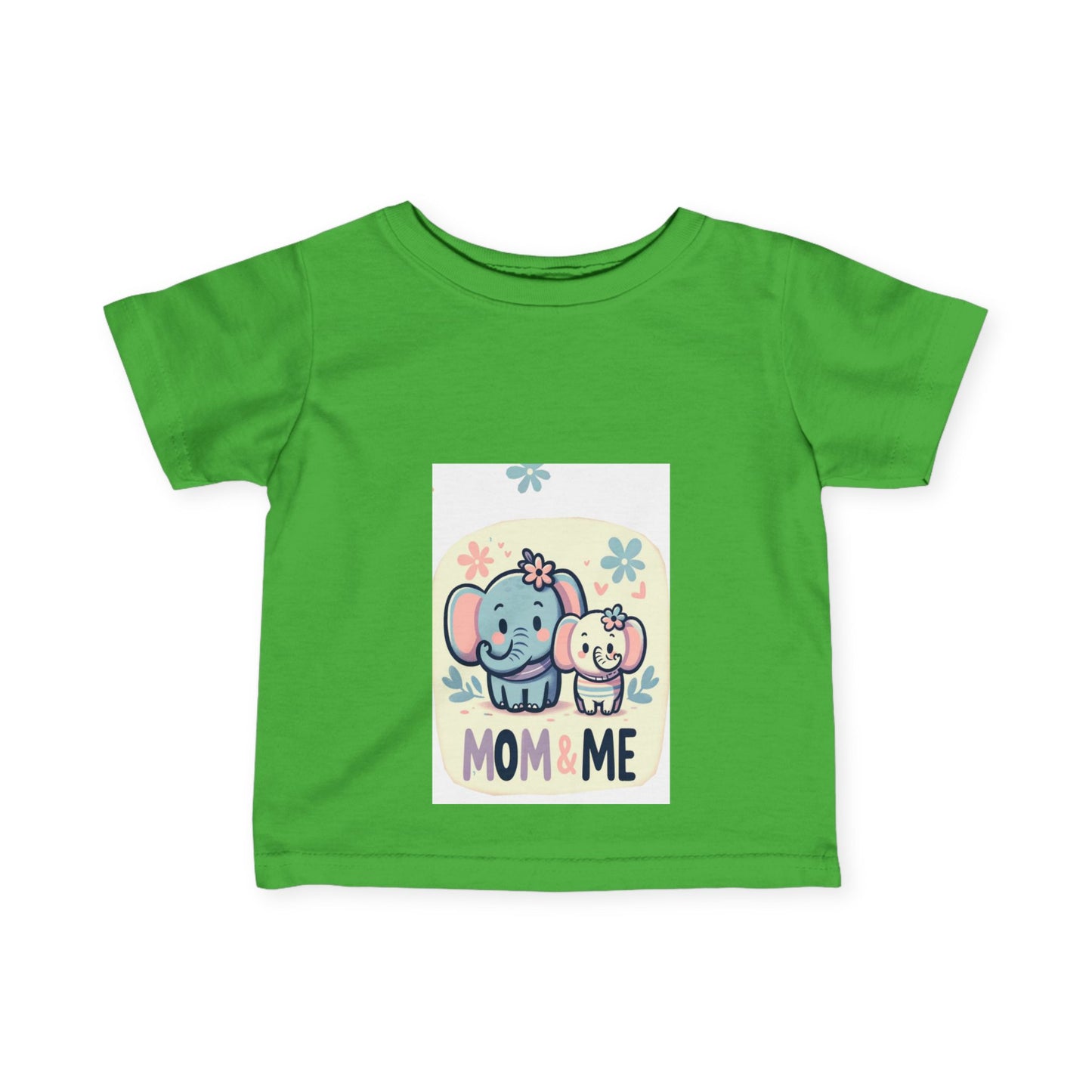 Mom & Me Elephant Infant Tee - Adorable Cute Baby T-Shirt for Newborns
