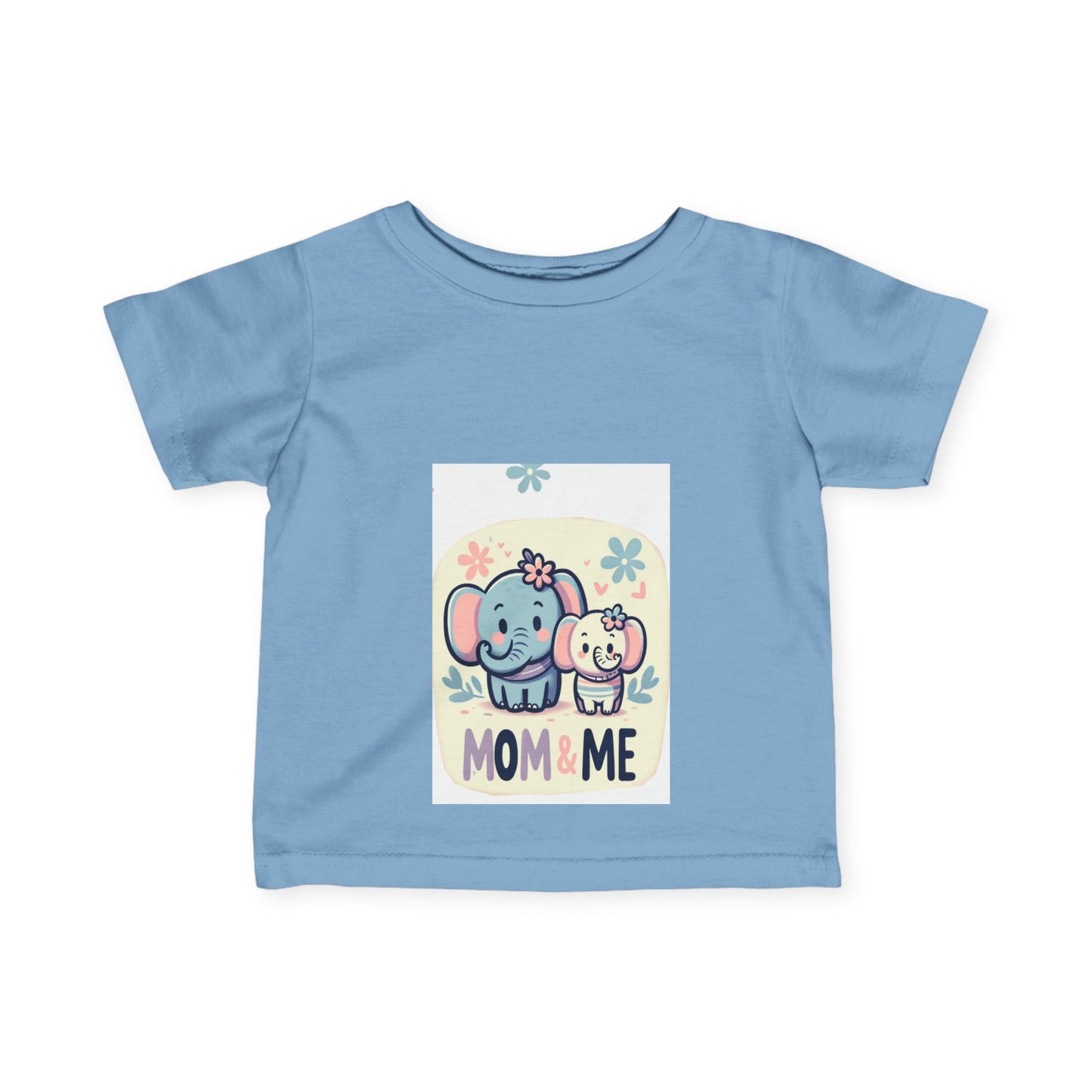 Mom & Me Elephant Infant Tee - Adorable Cute Baby T-Shirt for Newborns