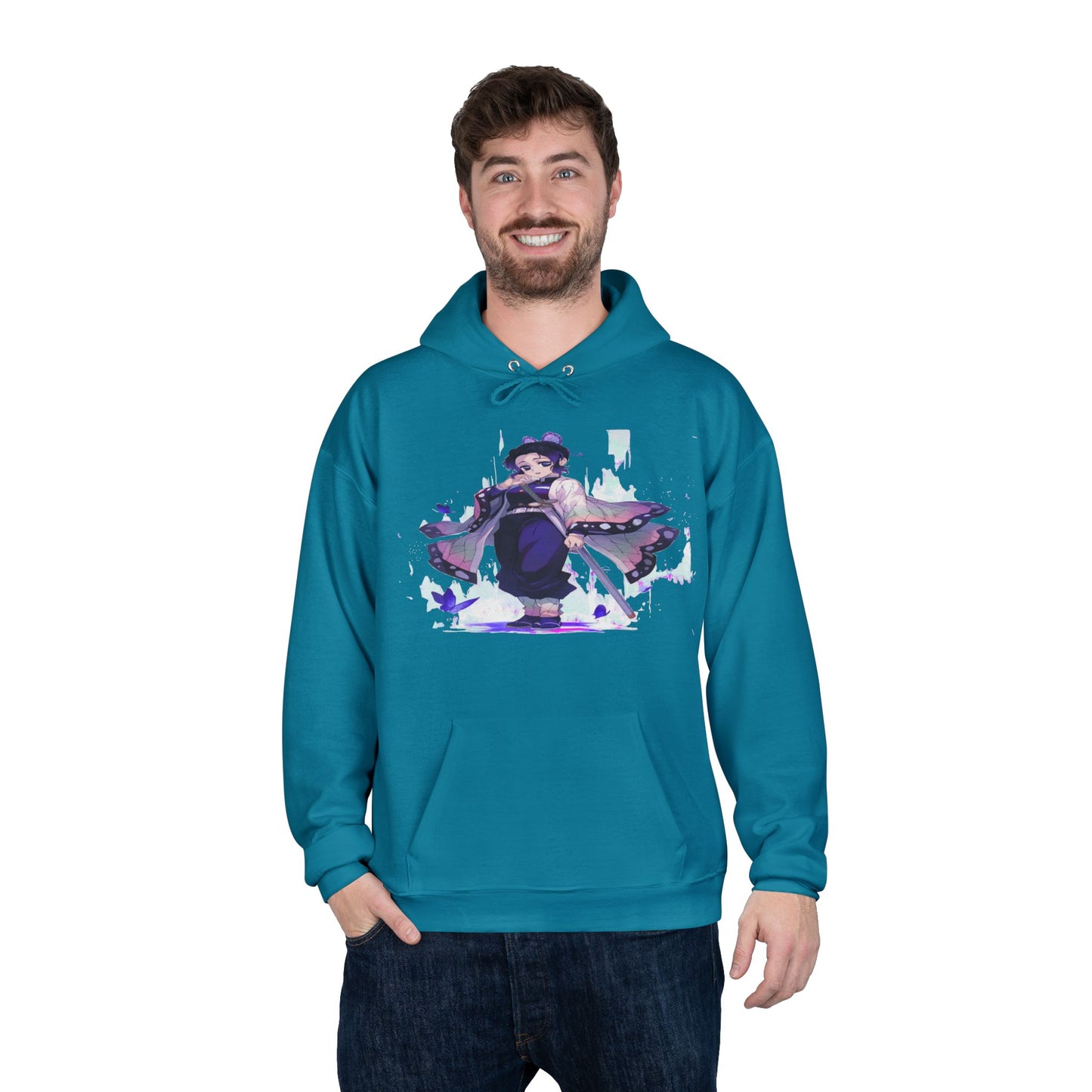 Demon slayer shinobu Unisex EcoSmart® Pullover Hoodie Sweatshirt