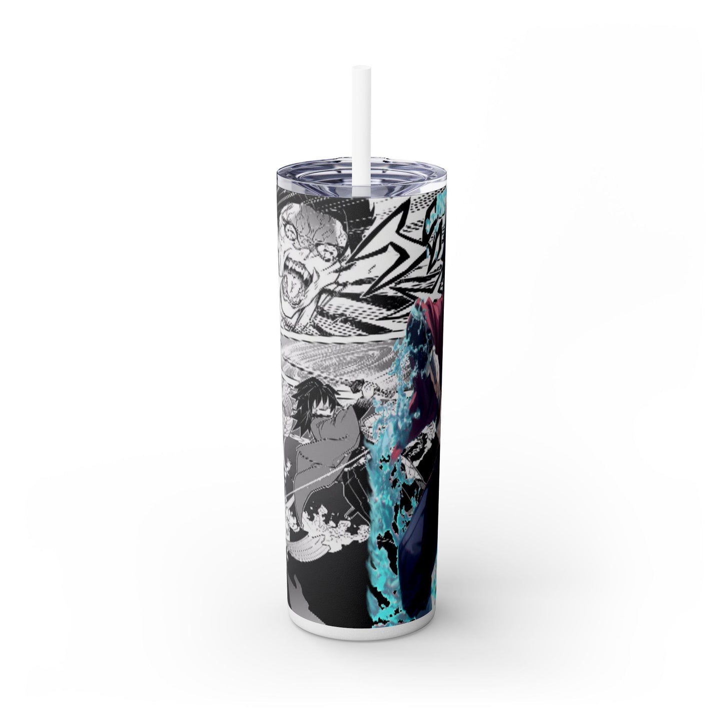 Demon slayer Skinny Tumbler with Straw, 20oz