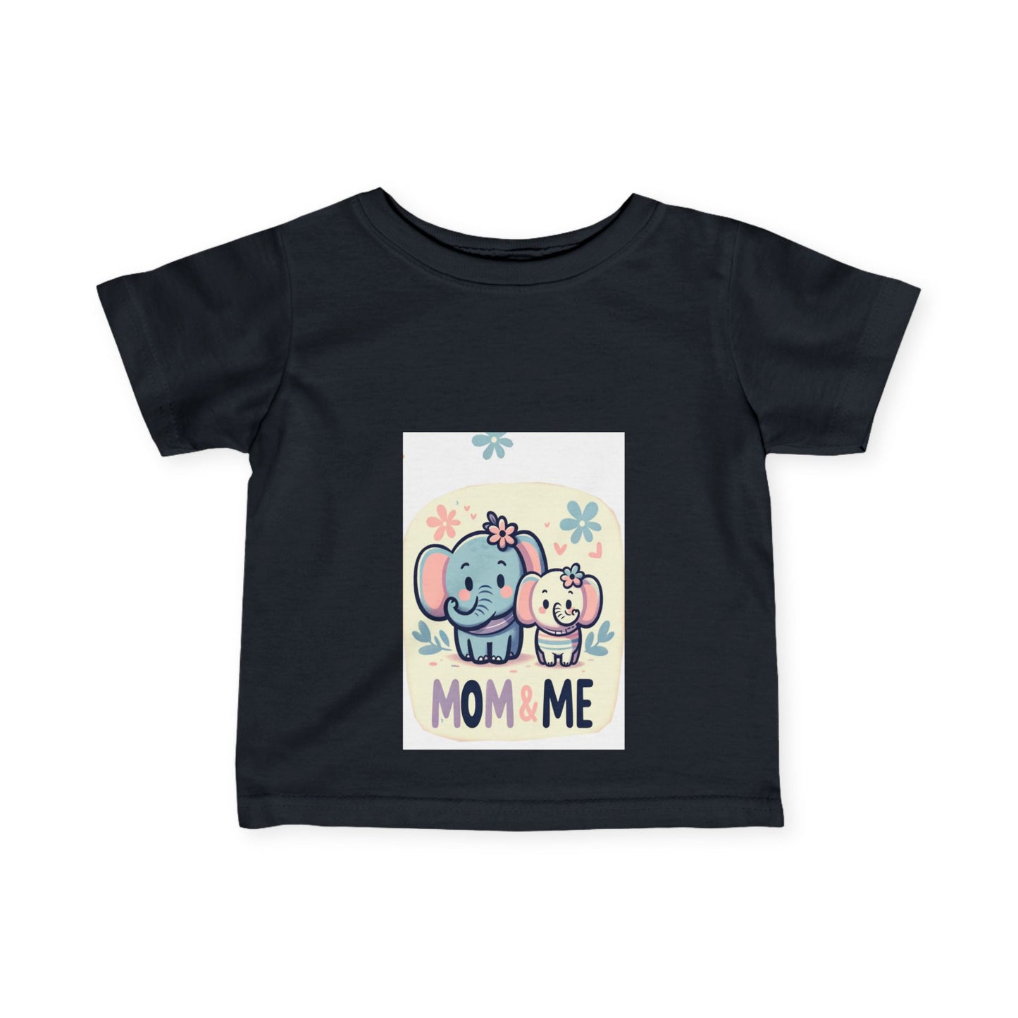 Mom & Me Elephant Infant Tee - Adorable Cute Baby T-Shirt for Newborns