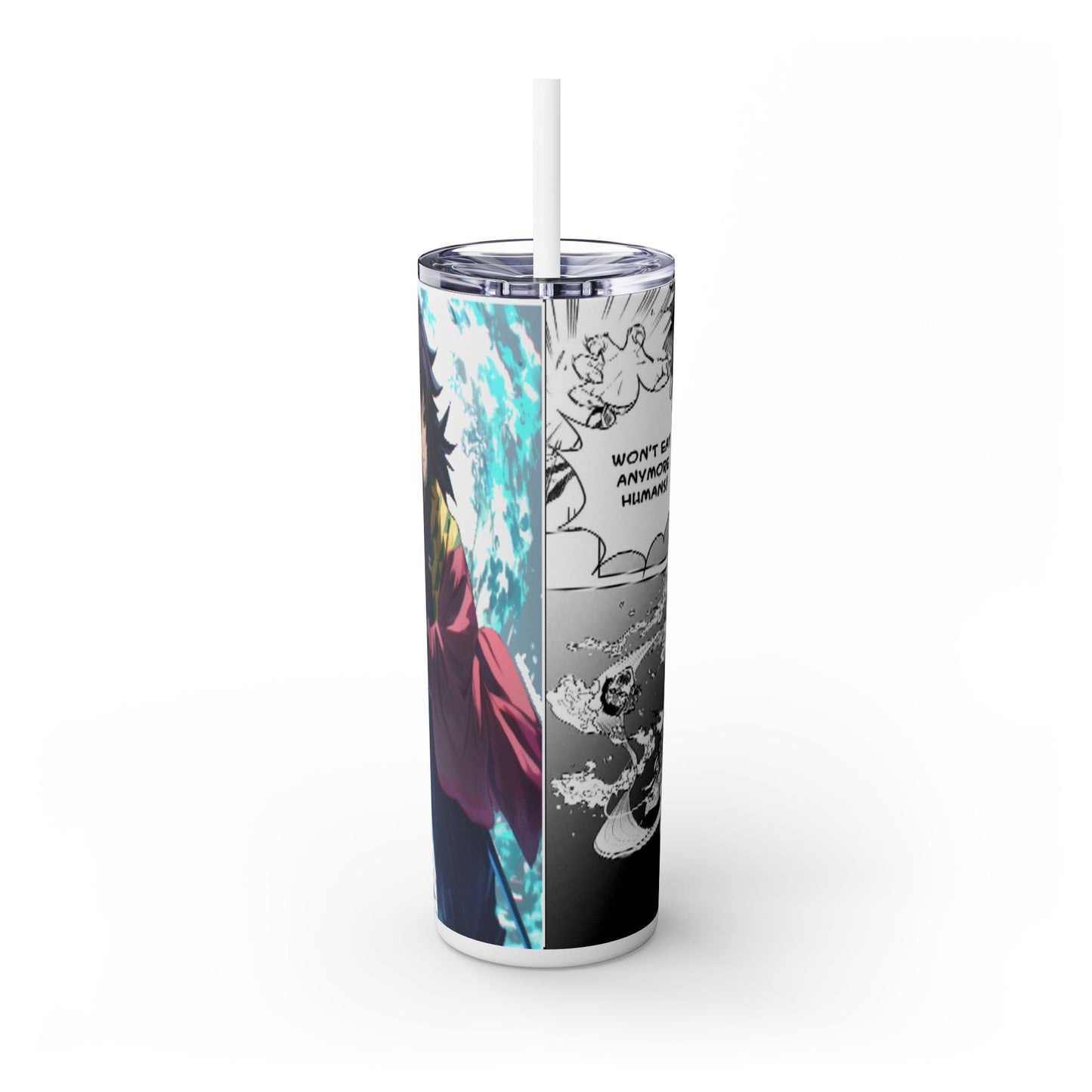Demon slayer Skinny Tumbler with Straw, 20oz