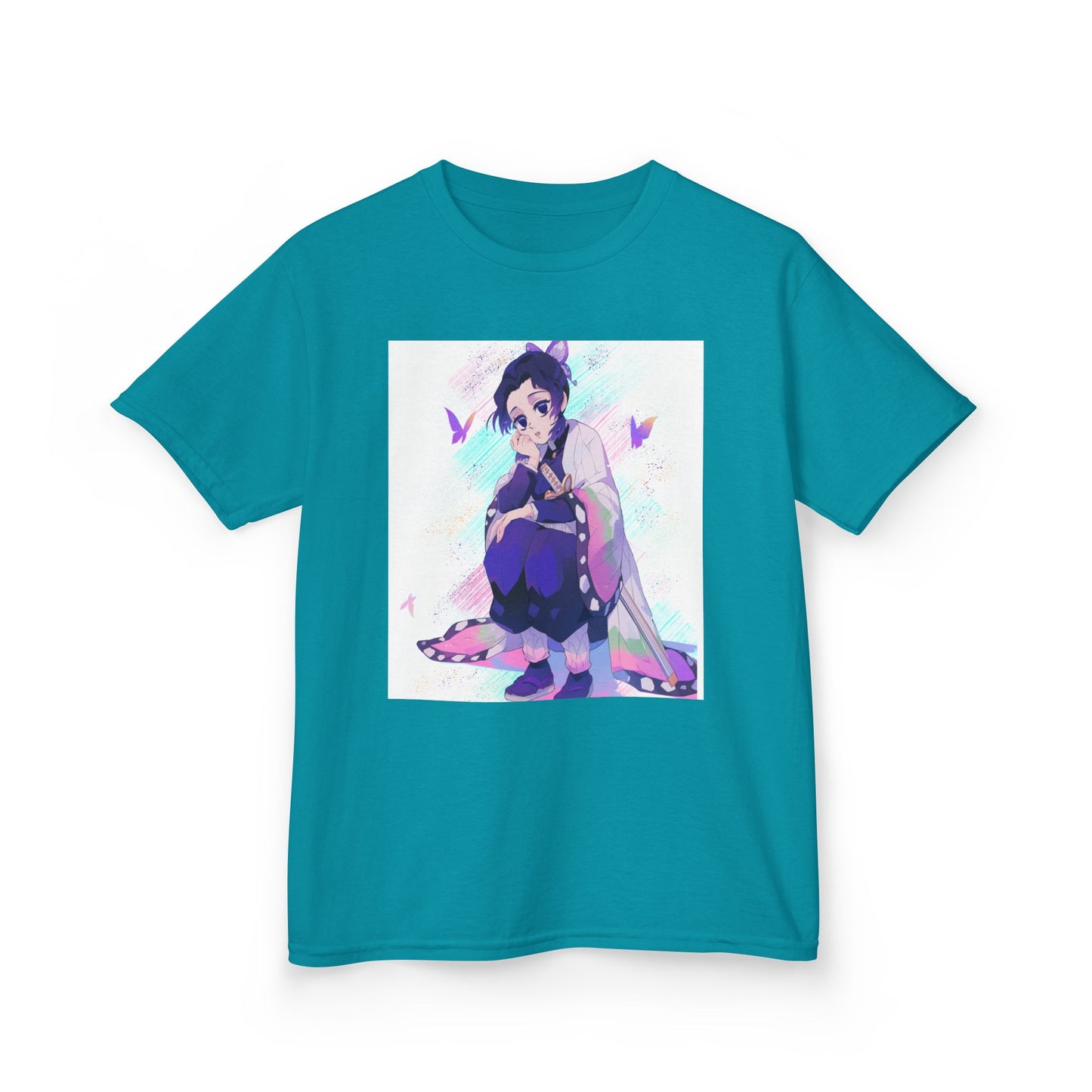 Kids Anime Graphic Tee with Butterfly Design