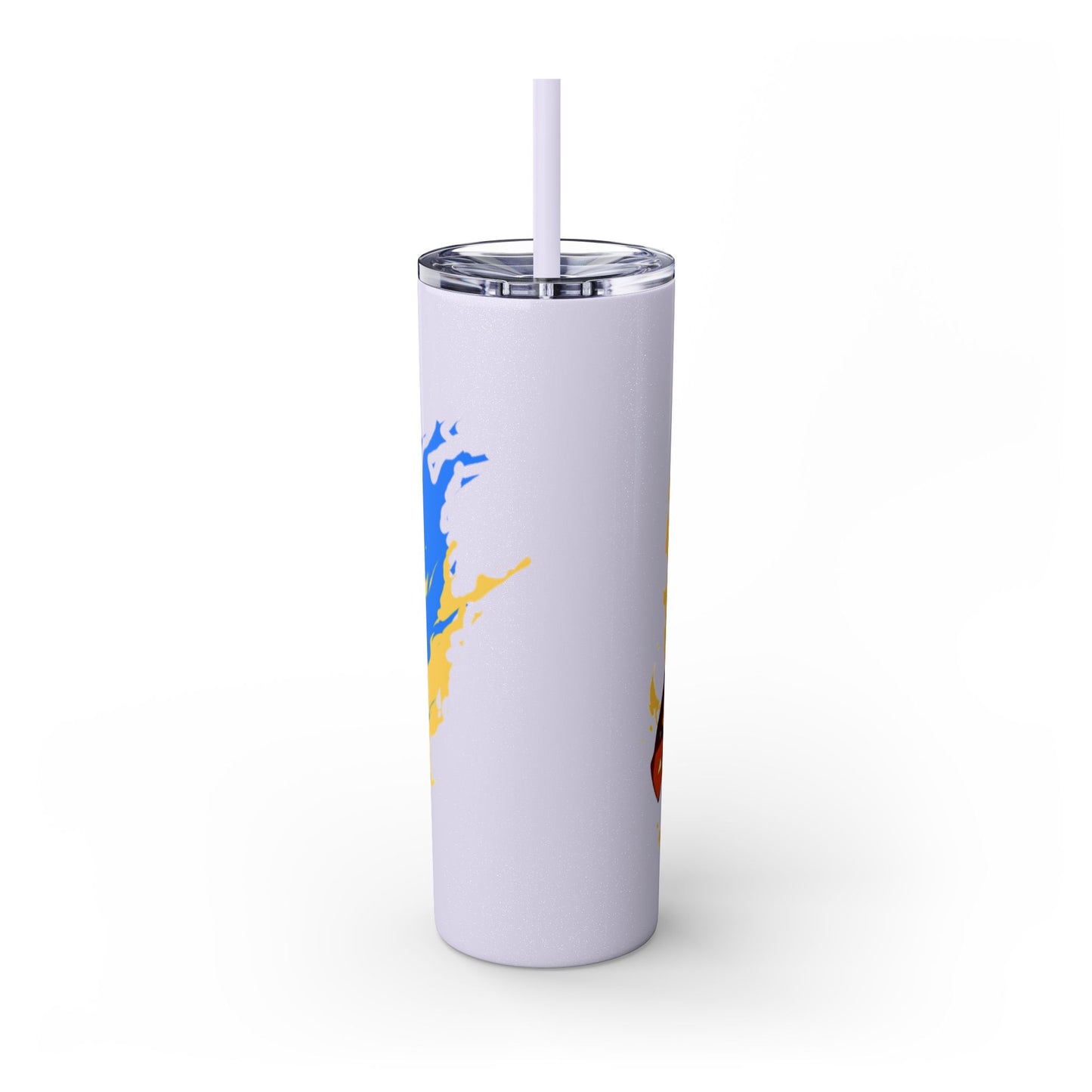 Demon slayer zenitsu Skinny Tumbler with Straw, 20oz