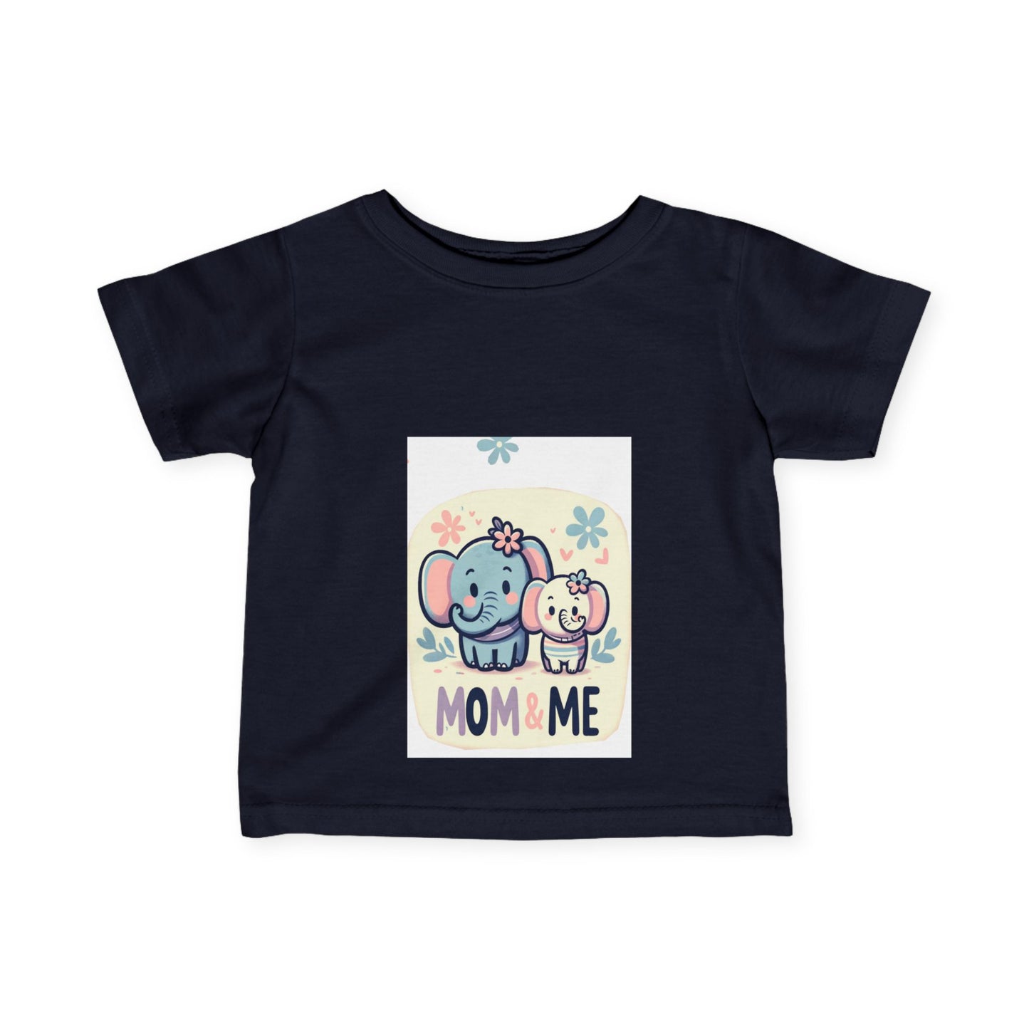Mom & Me Elephant Infant Tee - Adorable Cute Baby T-Shirt for Newborns