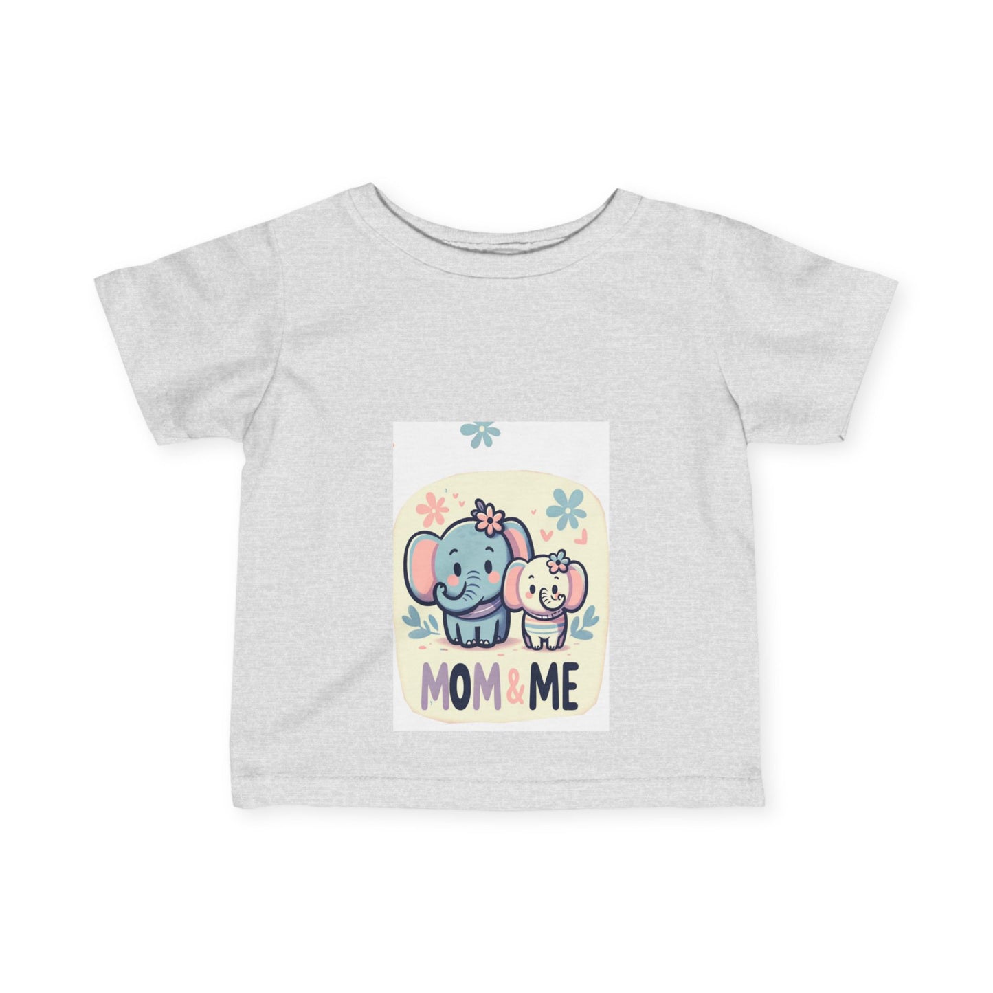 Mom & Me Elephant Infant Tee - Adorable Cute Baby T-Shirt for Newborns