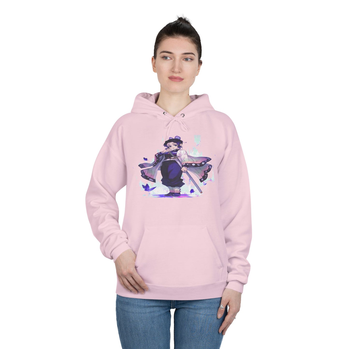 Demon slayer shinobu Unisex EcoSmart® Pullover Hoodie Sweatshirt