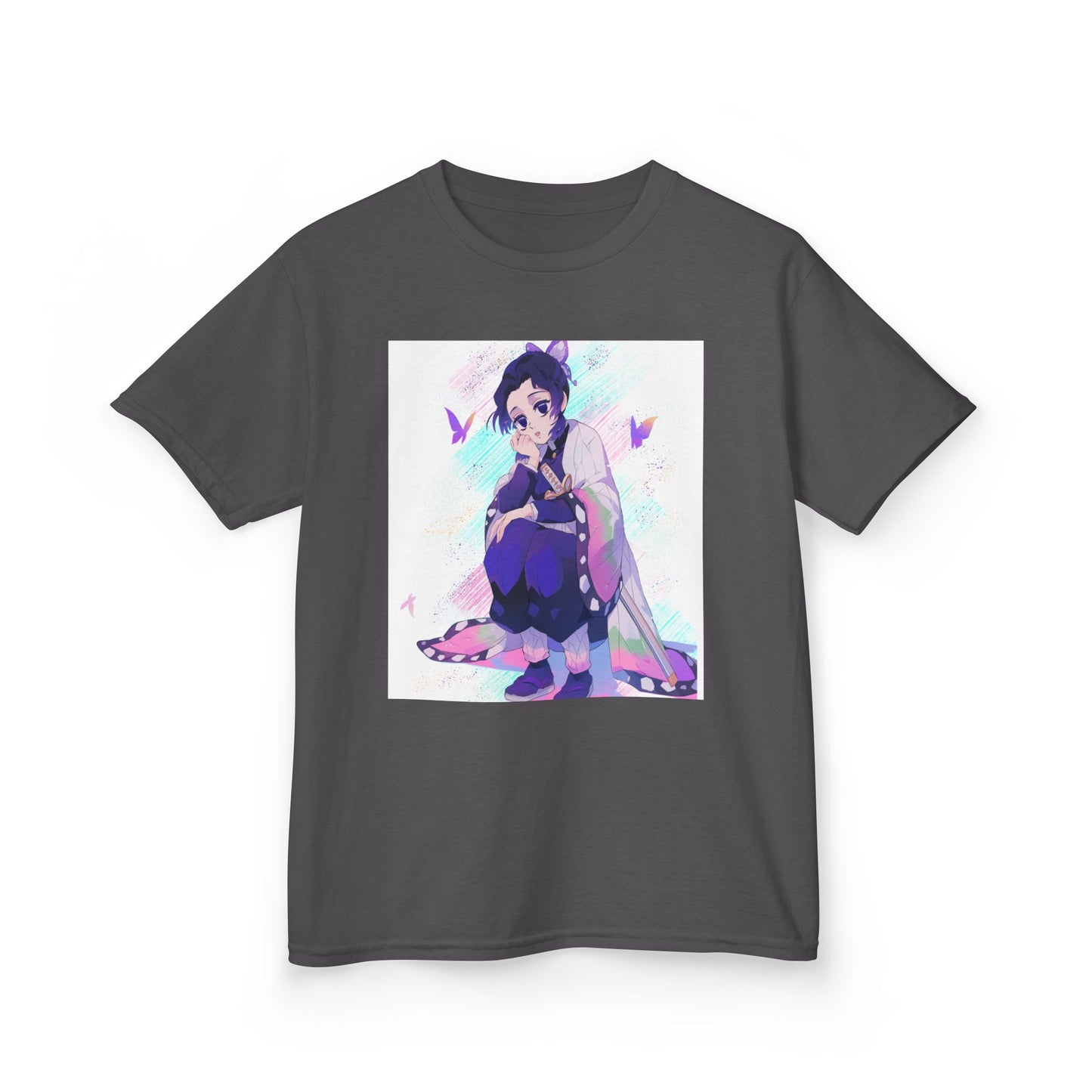 Kids Anime Graphic Tee with Butterfly Design