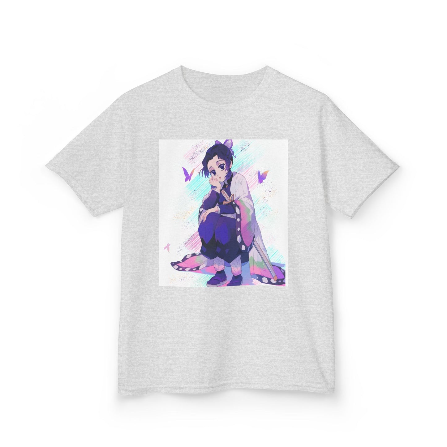 Kids Anime Graphic Tee with Butterfly Design