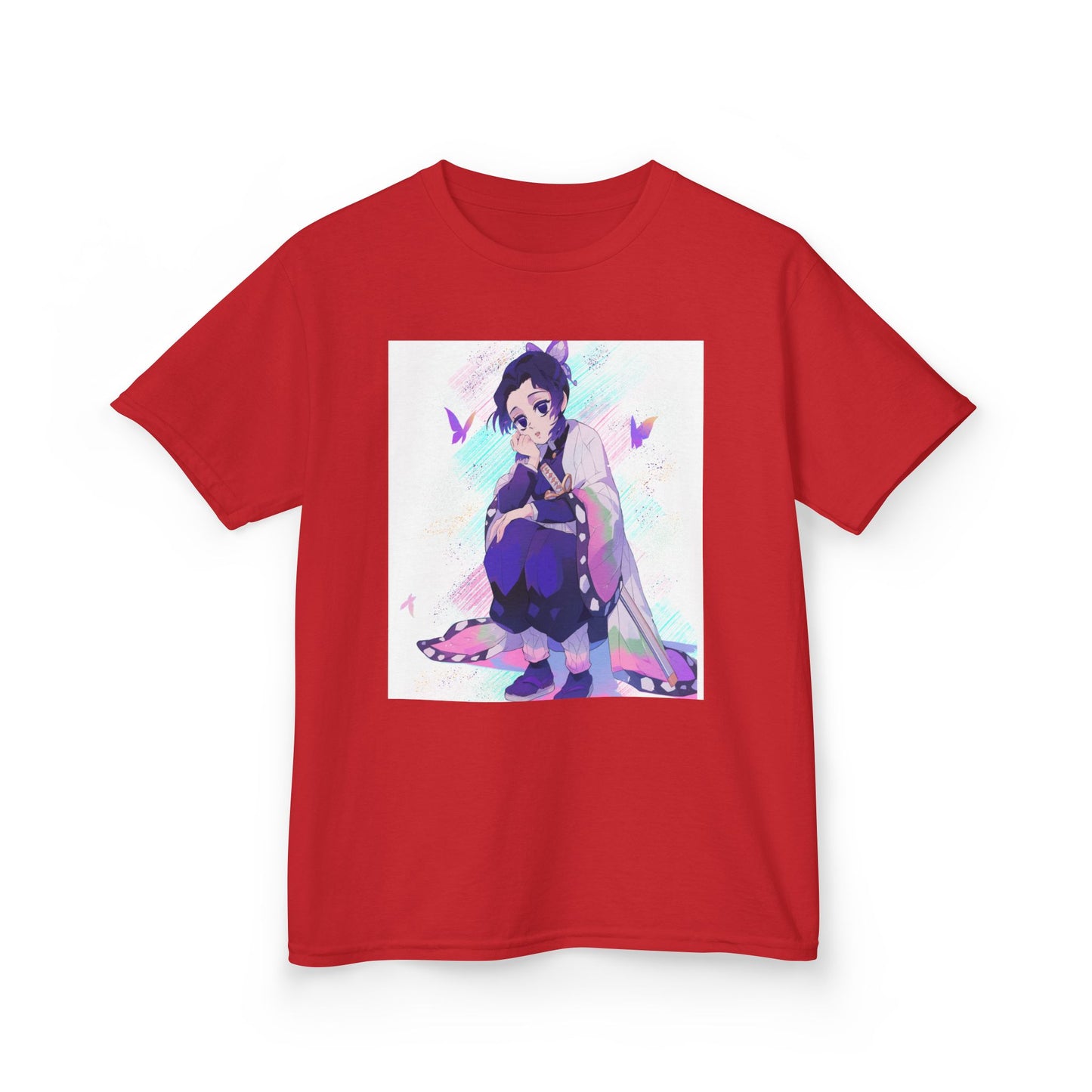 Kids Anime Graphic Tee with Butterfly Design