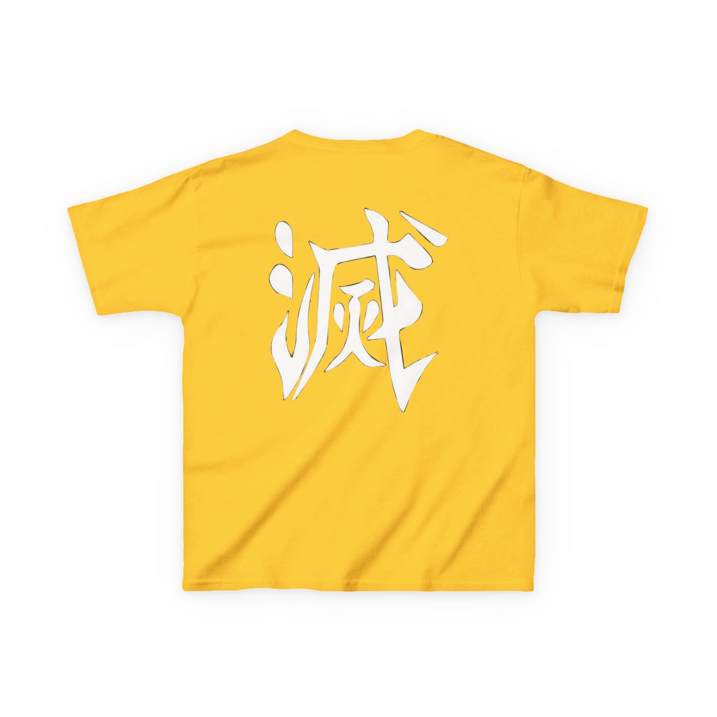 Anime Inspired Kids Tee - Front Graphic & Back Kanji Design