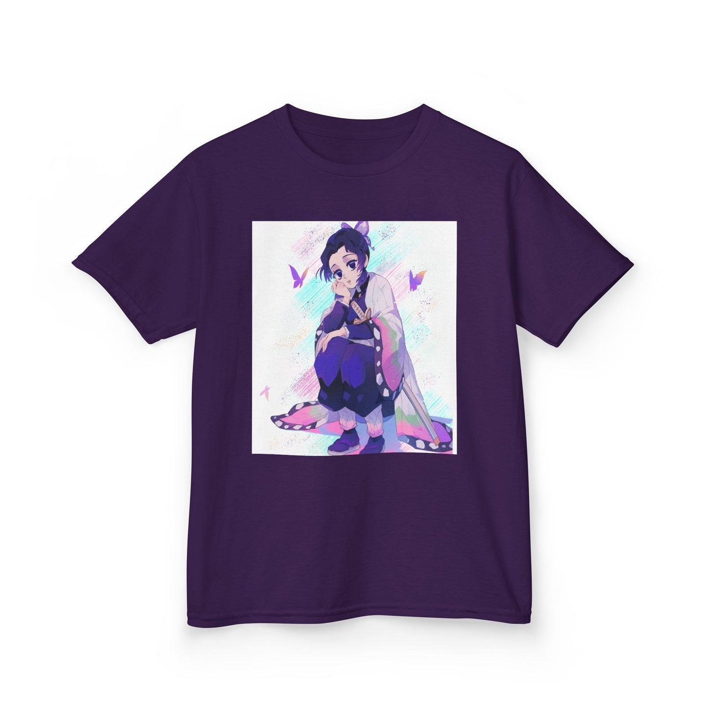 Kids Anime Graphic Tee with Butterfly Design