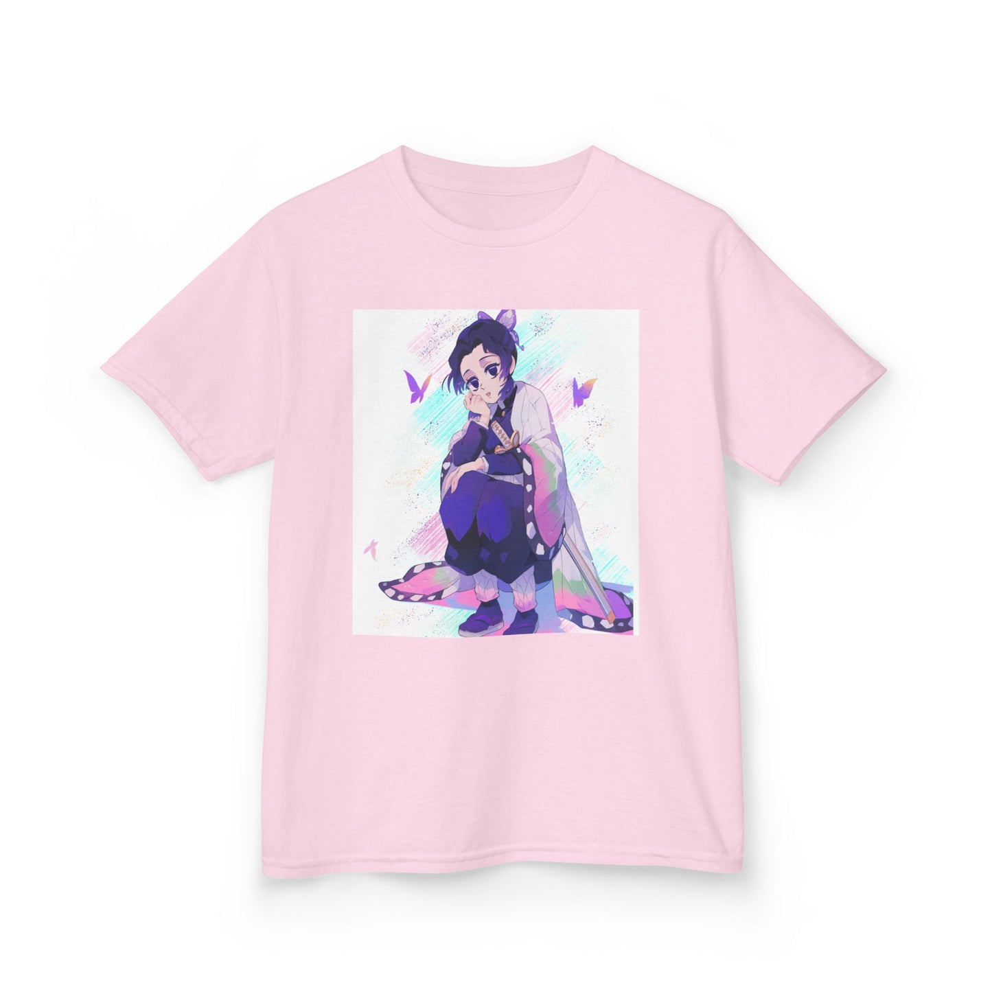 Kids Anime Graphic Tee with Butterfly Design