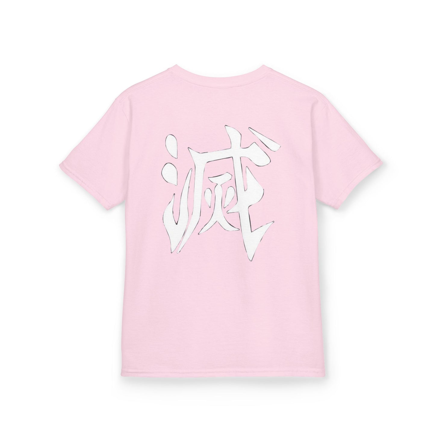 Anime Inspired Kids Tee - Front Graphic & Back Kanji Design