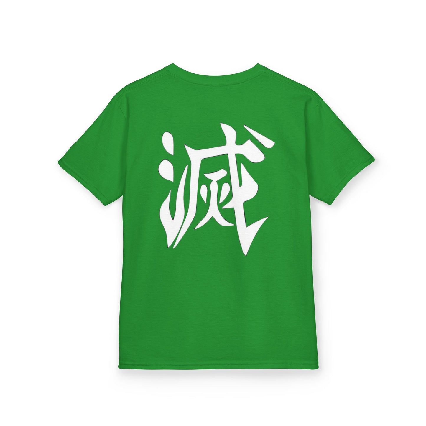Anime Inspired Kids Tee - Front Graphic & Back Kanji Design