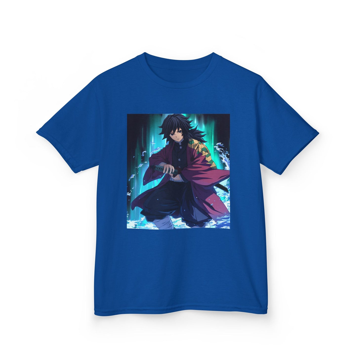 Anime Inspired Kids Tee - Front Graphic & Back Kanji Design