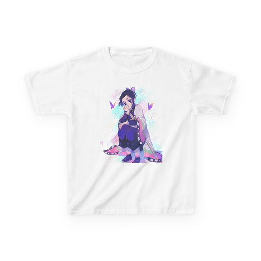Kids Anime Graphic Tee with Butterfly Design