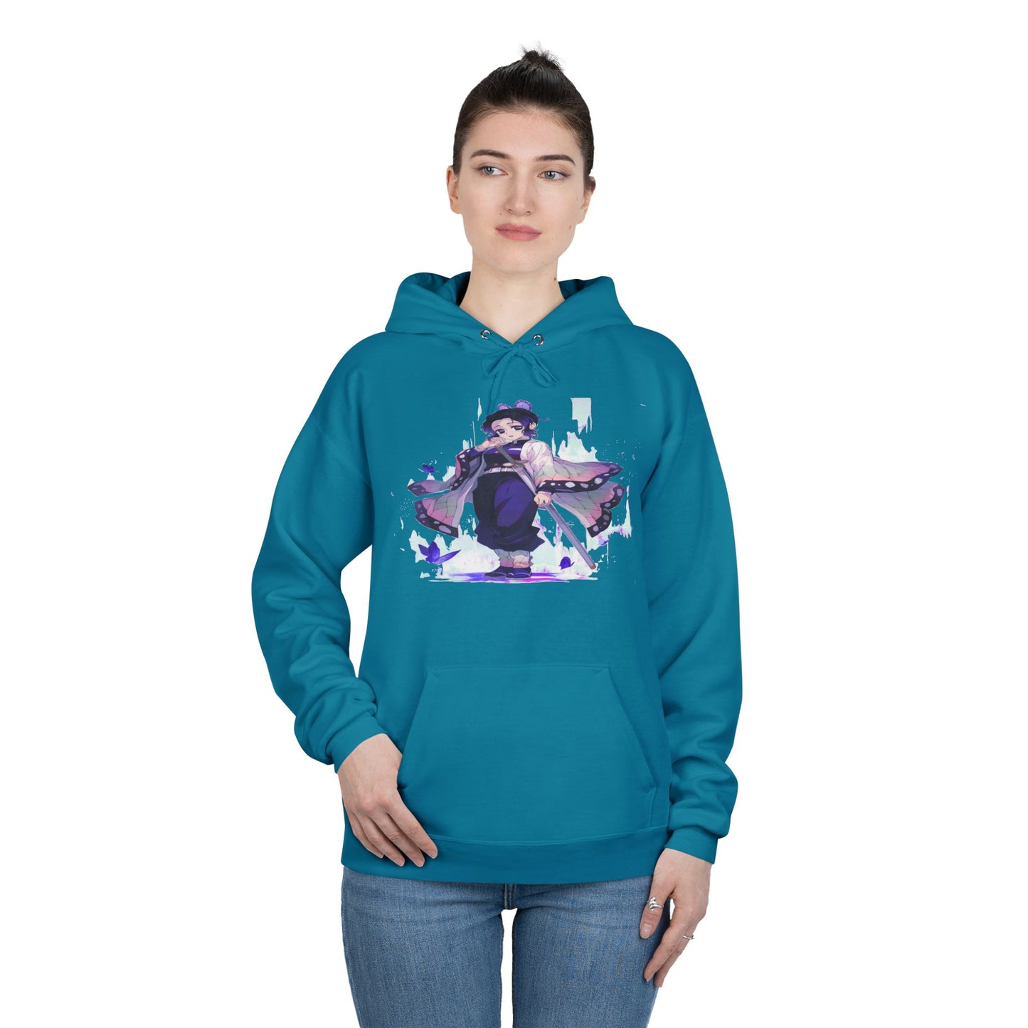 Demon slayer shinobu Unisex EcoSmart® Pullover Hoodie Sweatshirt