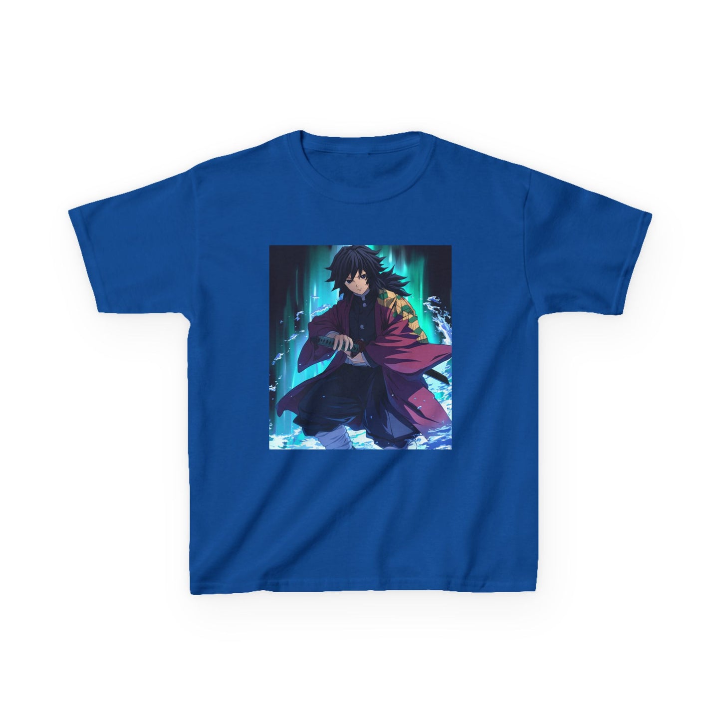 Anime Inspired Kids Tee - Front Graphic & Back Kanji Design
