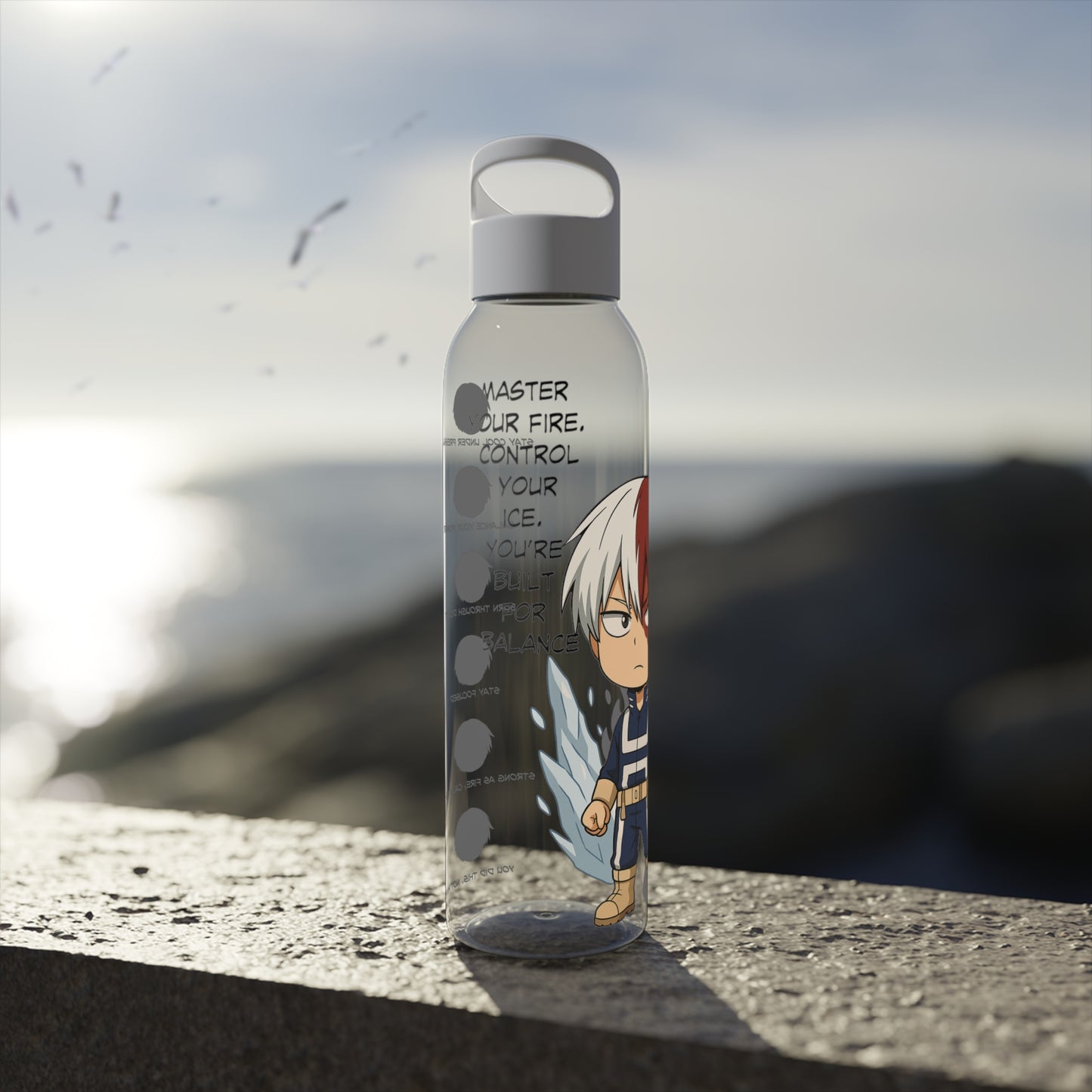 Stylish Water Bottle with Balance Theme, Motivational Hydration Bottle, Anime Inspired Bottle, Perfect for Gym & Everyday Use, Gift [...]