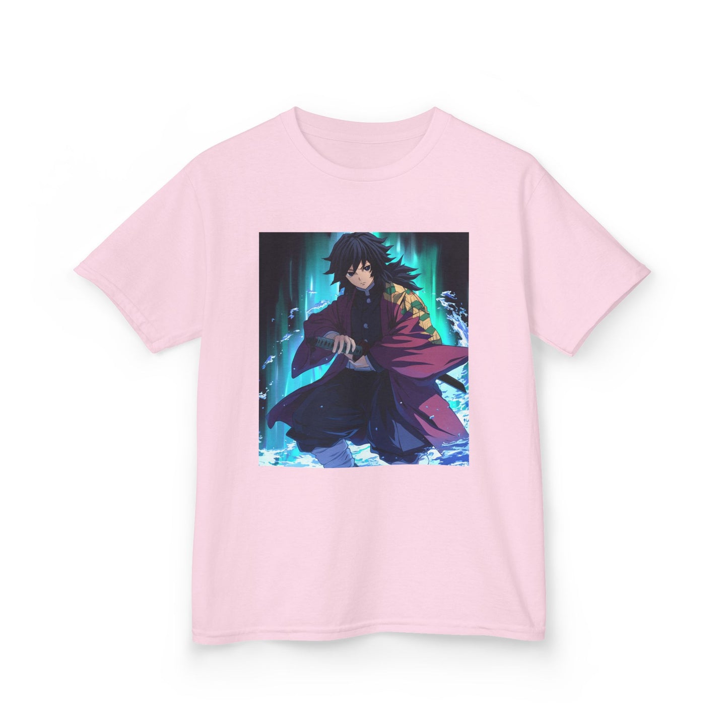 Anime Inspired Kids Tee - Front Graphic & Back Kanji Design