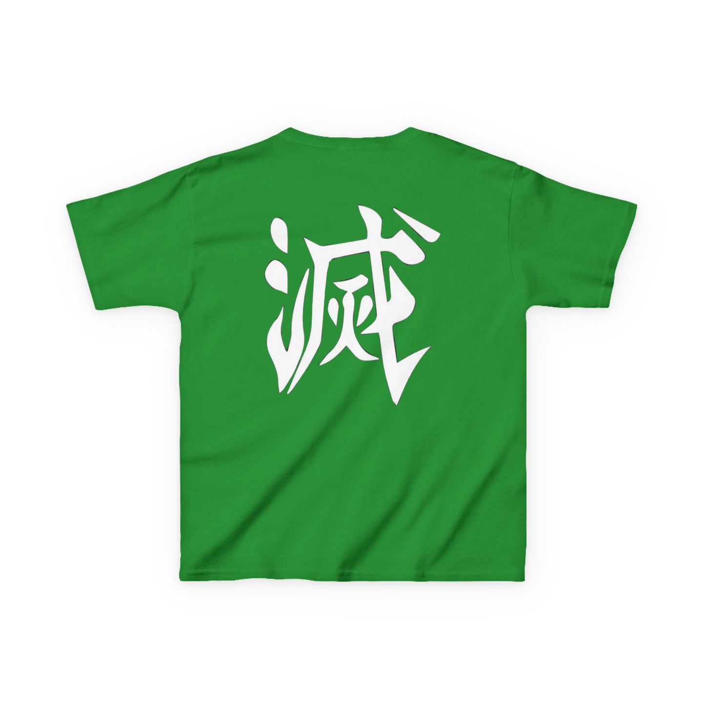 Anime Inspired Kids Tee - Front Graphic & Back Kanji Design