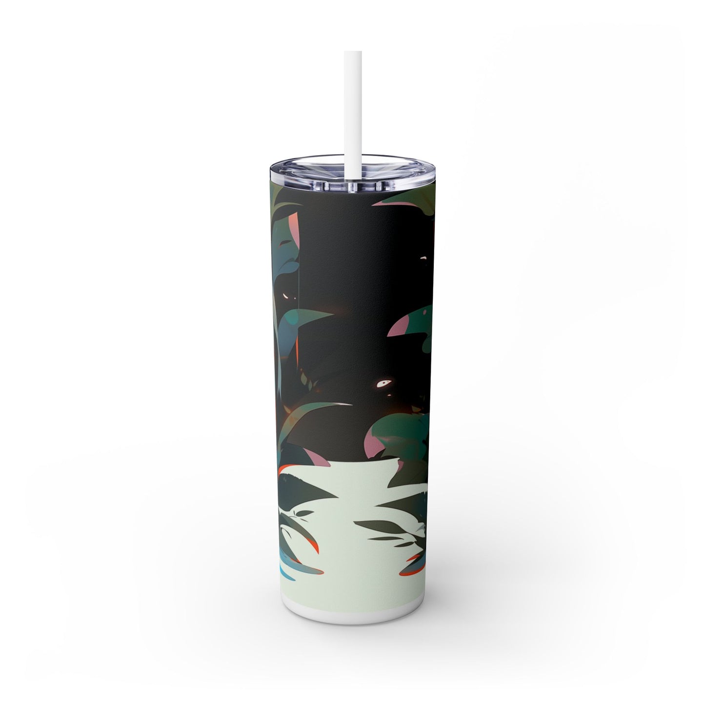 Abnoba spirit of the forest Skinny Tumbler with Straw, 20oz