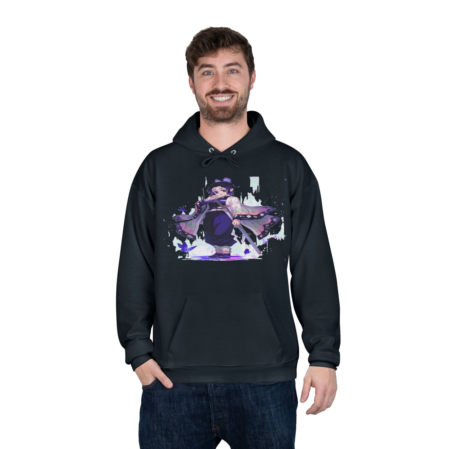 Demon slayer shinobu Unisex EcoSmart® Pullover Hoodie Sweatshirt