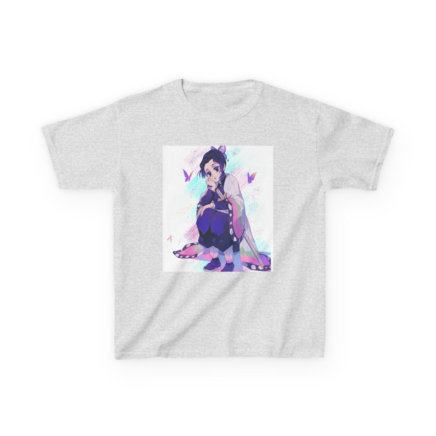 Kids Anime Graphic Tee with Butterfly Design