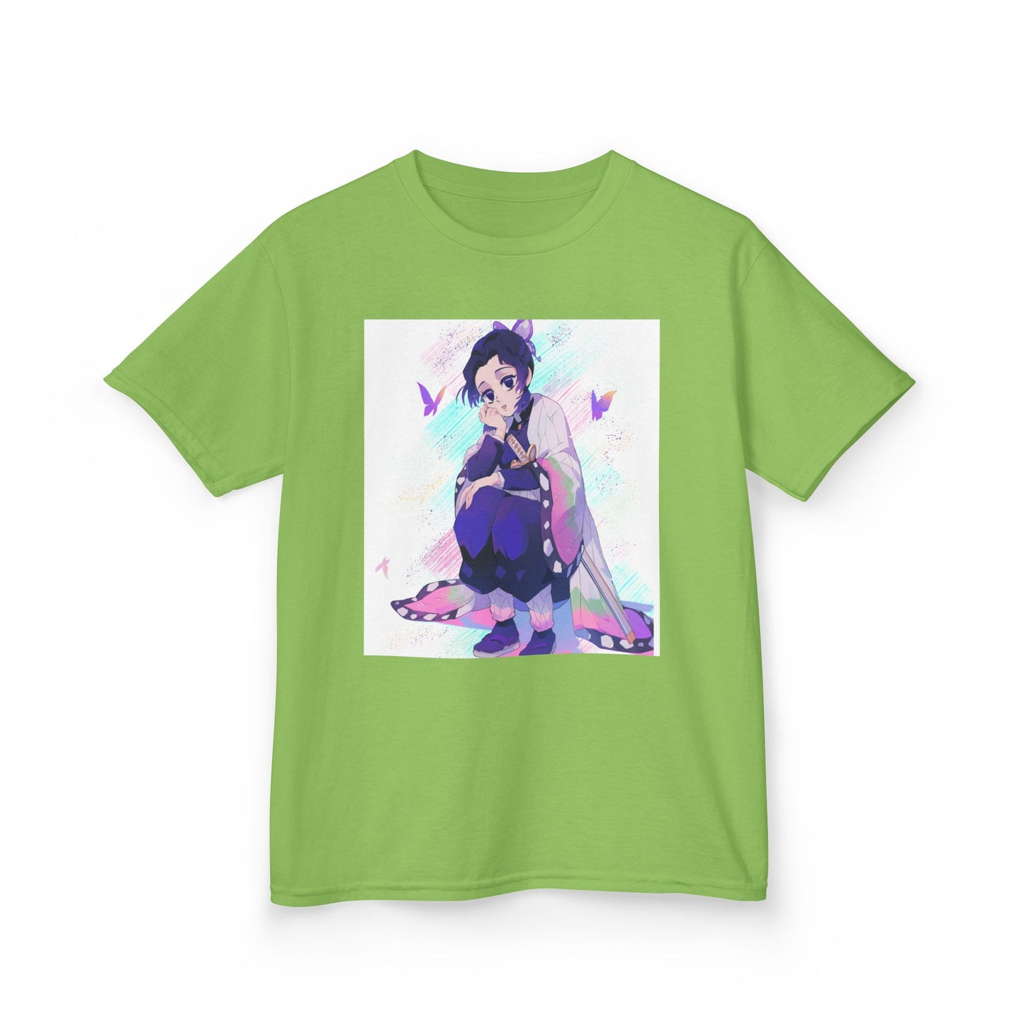 Kids Anime Graphic Tee with Butterfly Design