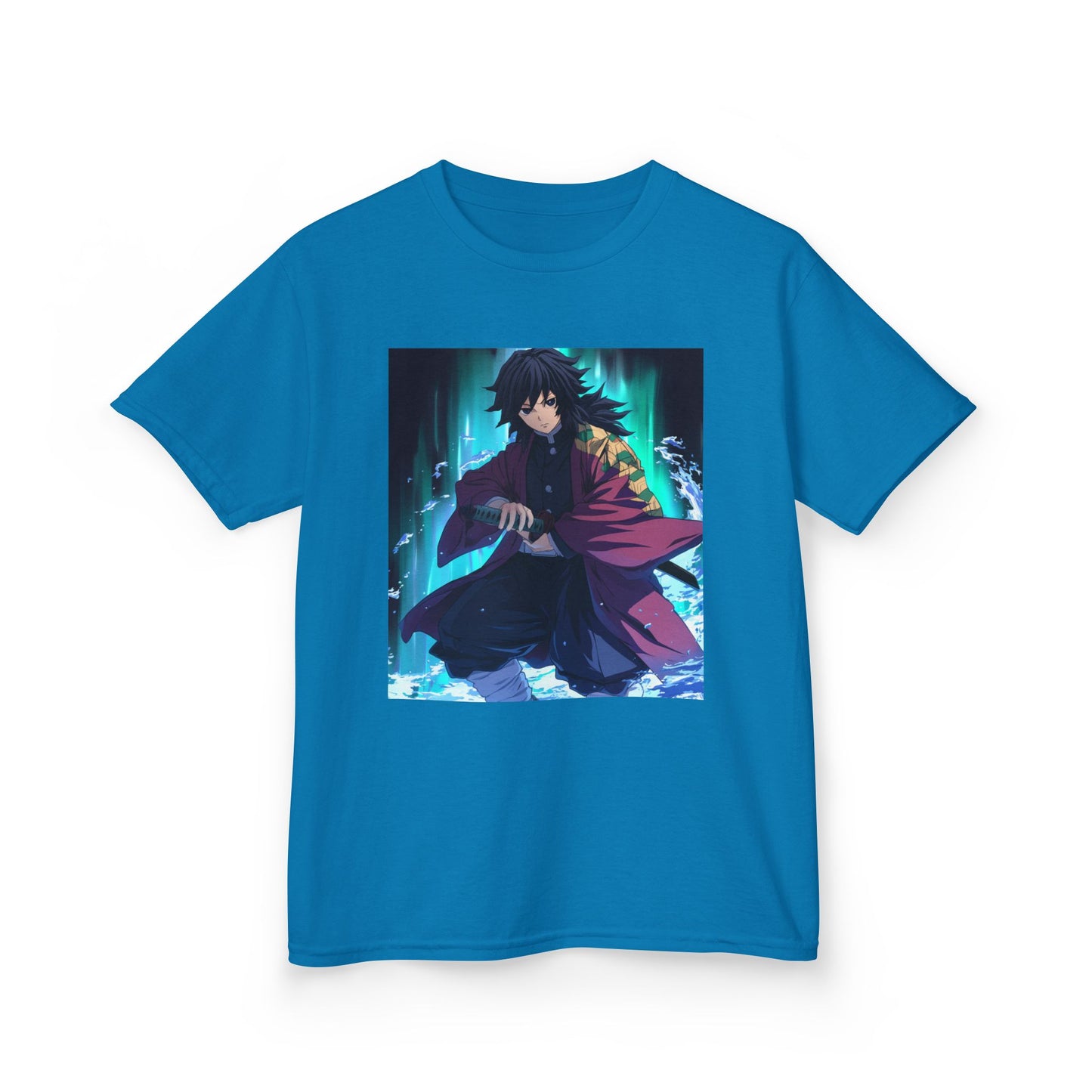 Anime Inspired Kids Tee - Front Graphic & Back Kanji Design