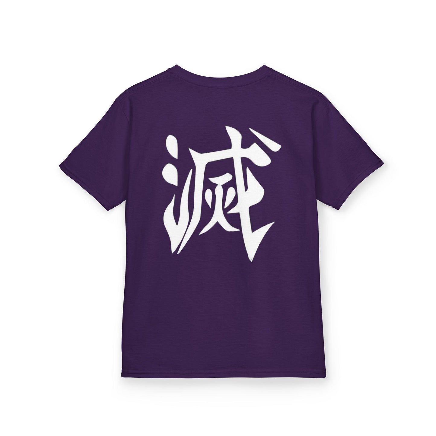 Anime Inspired Kids Tee - Front Graphic & Back Kanji Design