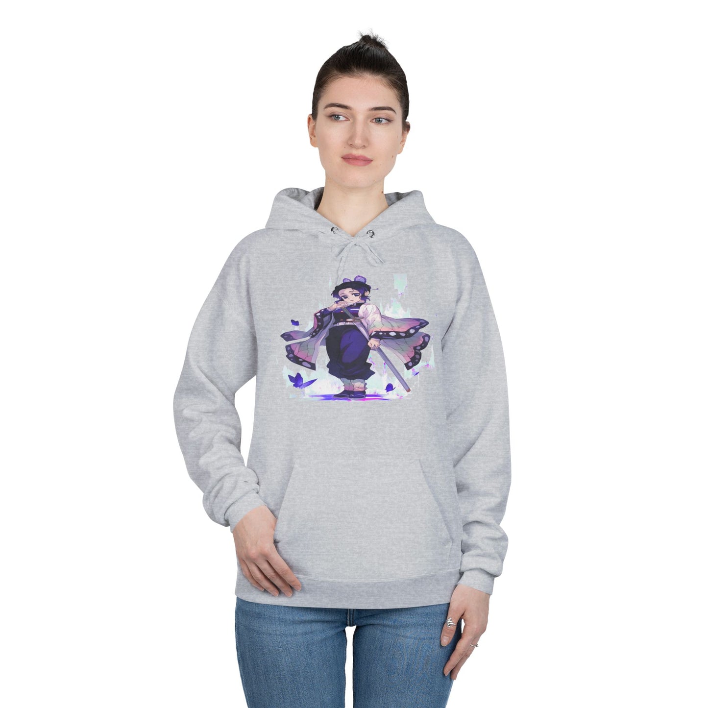 Demon slayer shinobu Unisex EcoSmart® Pullover Hoodie Sweatshirt