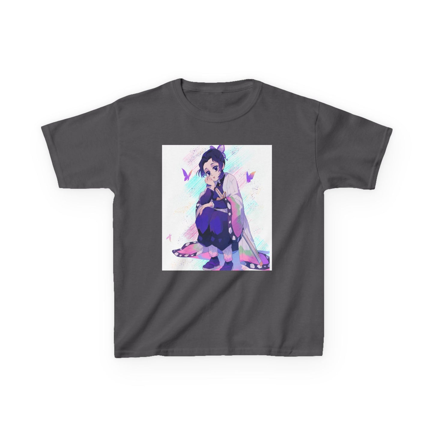 Kids Anime Graphic Tee with Butterfly Design